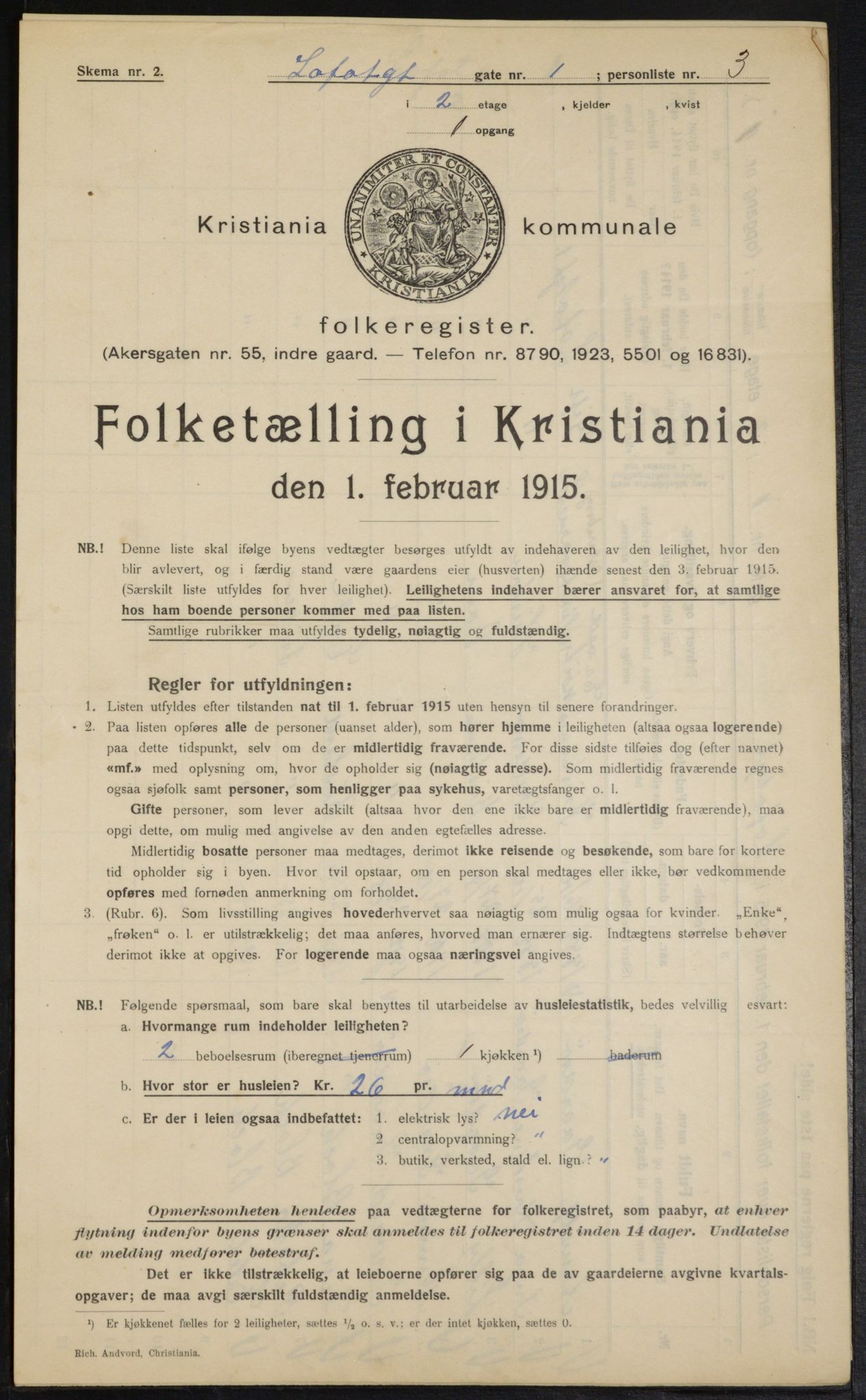 OBA, Municipal Census 1915 for Kristiania, 1915, p. 57734