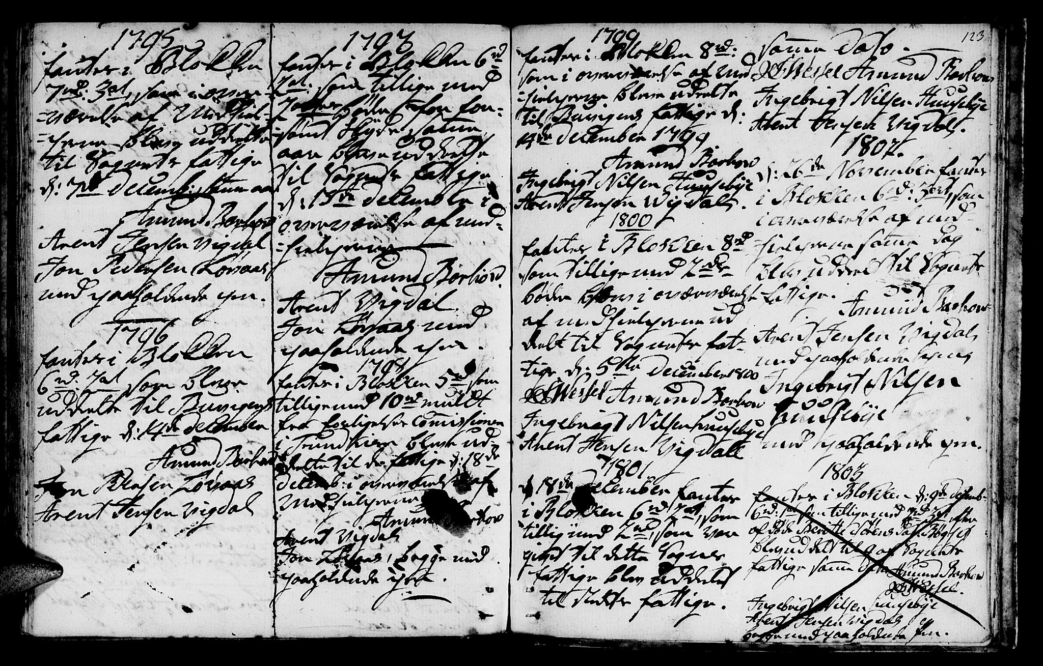 Ministerialprotokoller, klokkerbøker og fødselsregistre - Sør-Trøndelag, SAT/A-1456/666/L0784: Parish register (official) no. 666A02, 1754-1802, p. 123