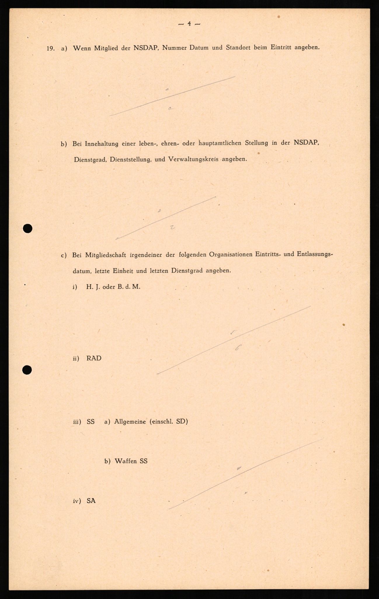 Forsvaret, Forsvarets overkommando II, AV/RA-RAFA-3915/D/Db/L0012: CI Questionaires. Tyske okkupasjonsstyrker i Norge. Tyskere., 1945-1946, p. 26