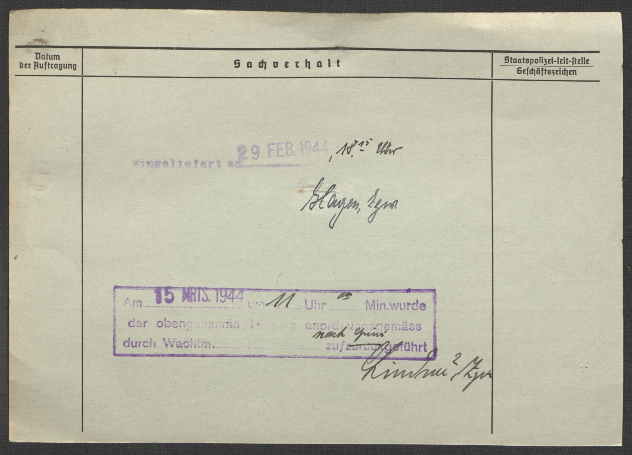 Befehlshaber der Sicherheitspolizei und des SD, RA/RAFA-5969/E/Ea/Eaa/L0003: Register over norske fanger i Møllergata 19: Eng-Hag, 1940-1945, p. 3