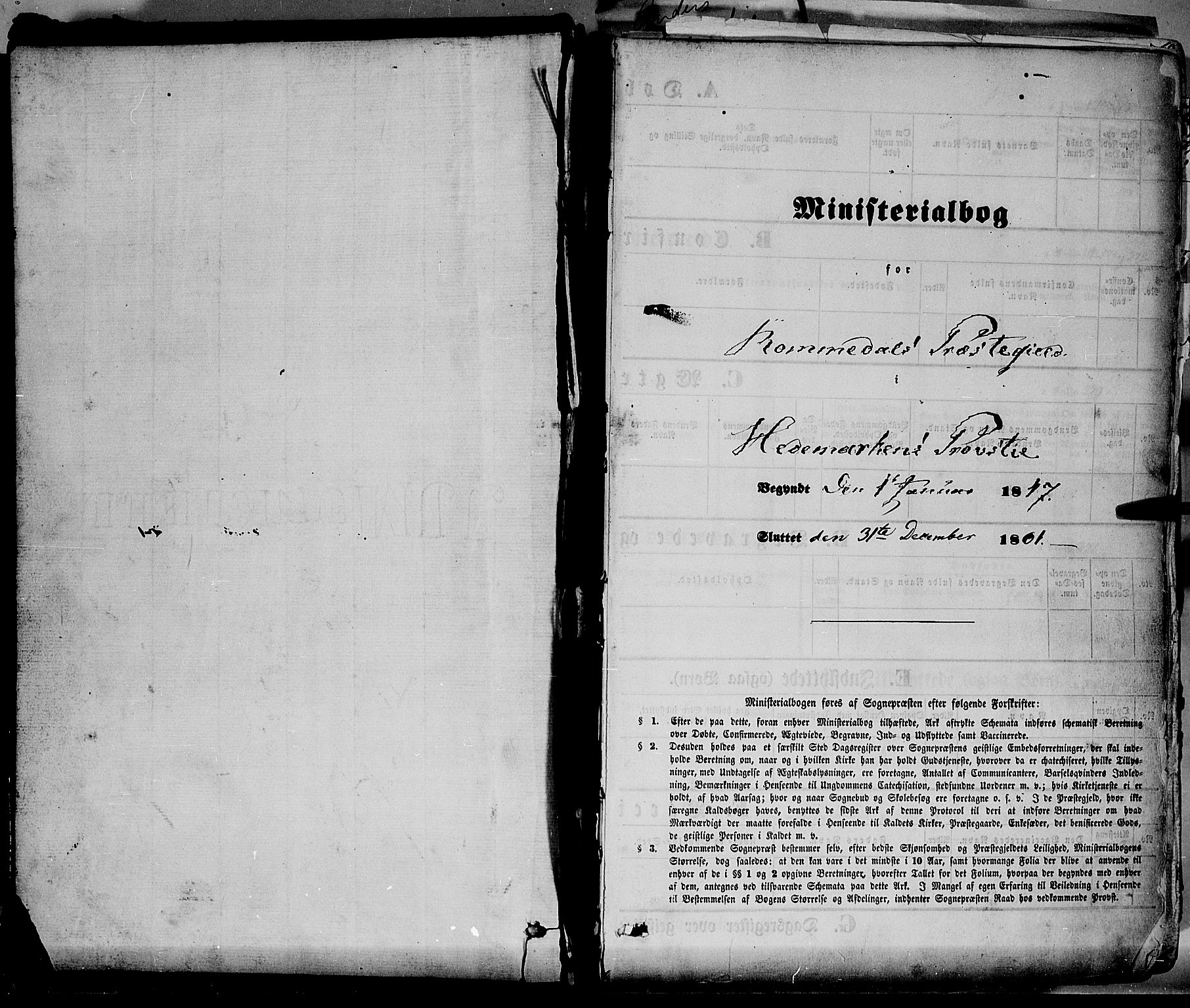 Romedal prestekontor, AV/SAH-PREST-004/K/L0004: Parish register (official) no. 4, 1847-1861