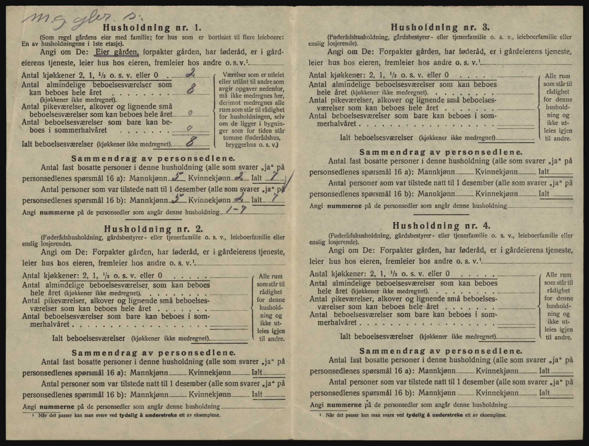 SAO, 1920 census for Glemmen, 1920, p. 2756