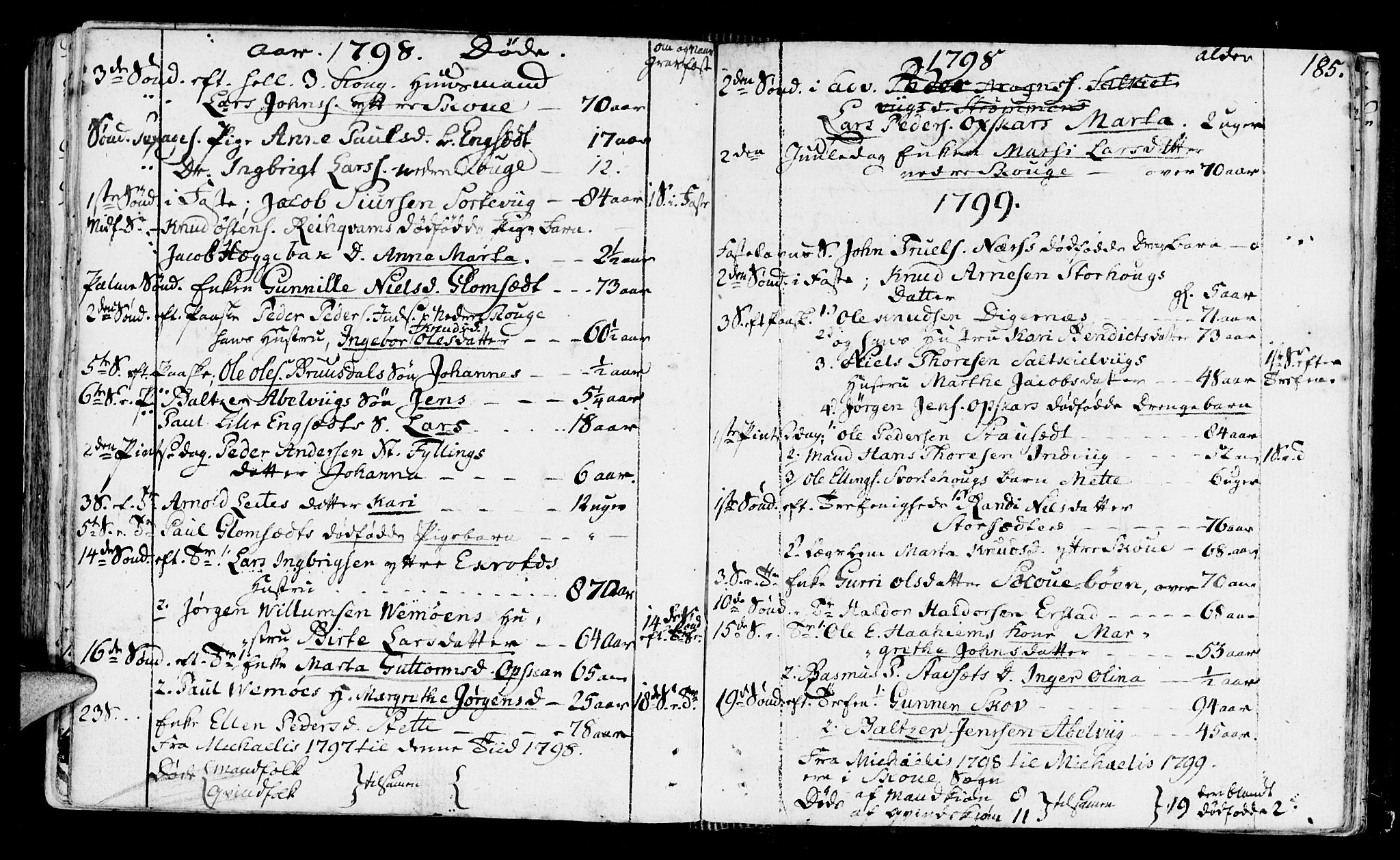 Ministerialprotokoller, klokkerbøker og fødselsregistre - Møre og Romsdal, SAT/A-1454/524/L0350: Parish register (official) no. 524A02, 1780-1817, p. 185