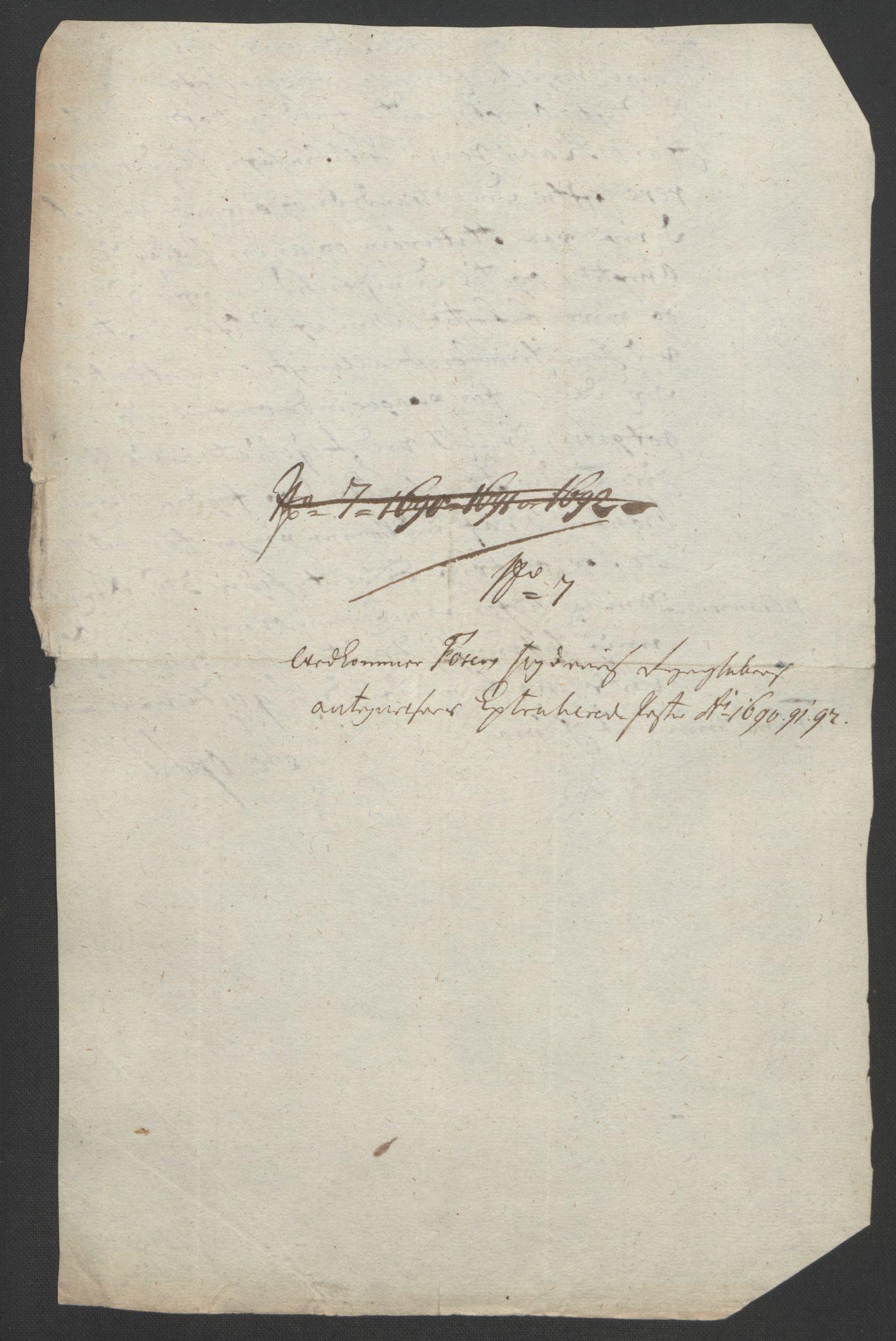 Rentekammeret inntil 1814, Reviderte regnskaper, Fogderegnskap, RA/EA-4092/R57/L3849: Fogderegnskap Fosen, 1692-1693, p. 369