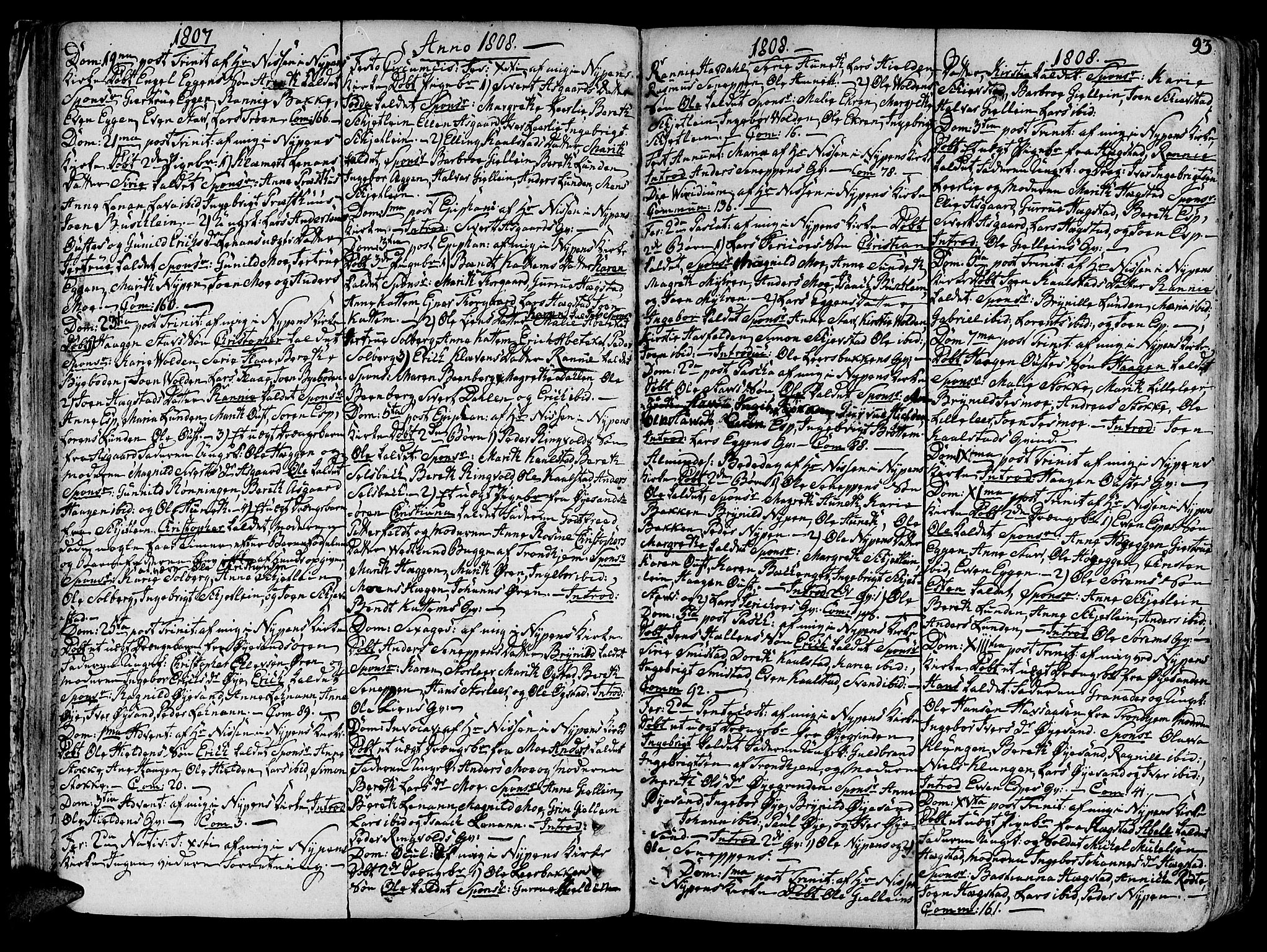 Ministerialprotokoller, klokkerbøker og fødselsregistre - Sør-Trøndelag, SAT/A-1456/691/L1063: Parish register (official) no. 691A02 /3, 1768-1815, p. 93