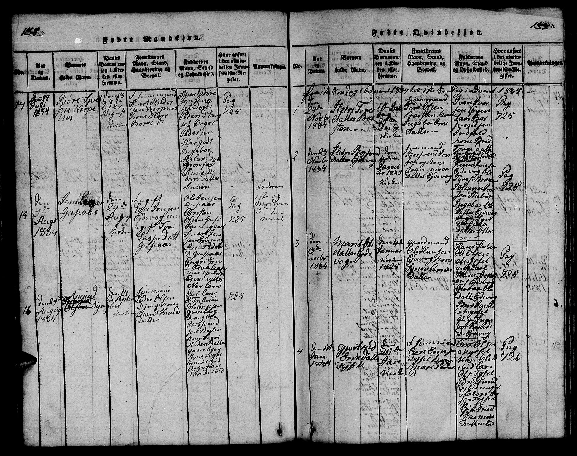 Ministerialprotokoller, klokkerbøker og fødselsregistre - Møre og Romsdal, AV/SAT-A-1454/551/L0629: Parish register (copy) no. 551C01, 1818-1839, p. 138-139