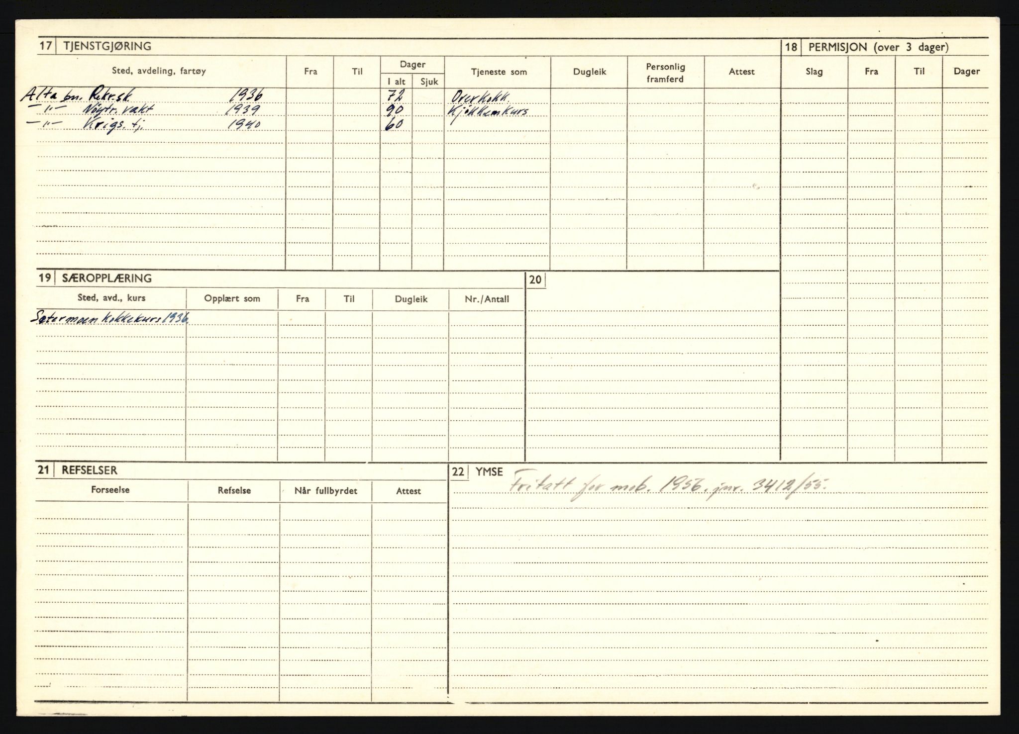 Forsvaret, Troms infanteriregiment nr. 16, AV/RA-RAFA-3146/P/Pa/L0020: Rulleblad for regimentets menige mannskaper, årsklasse 1936, 1936, p. 1286