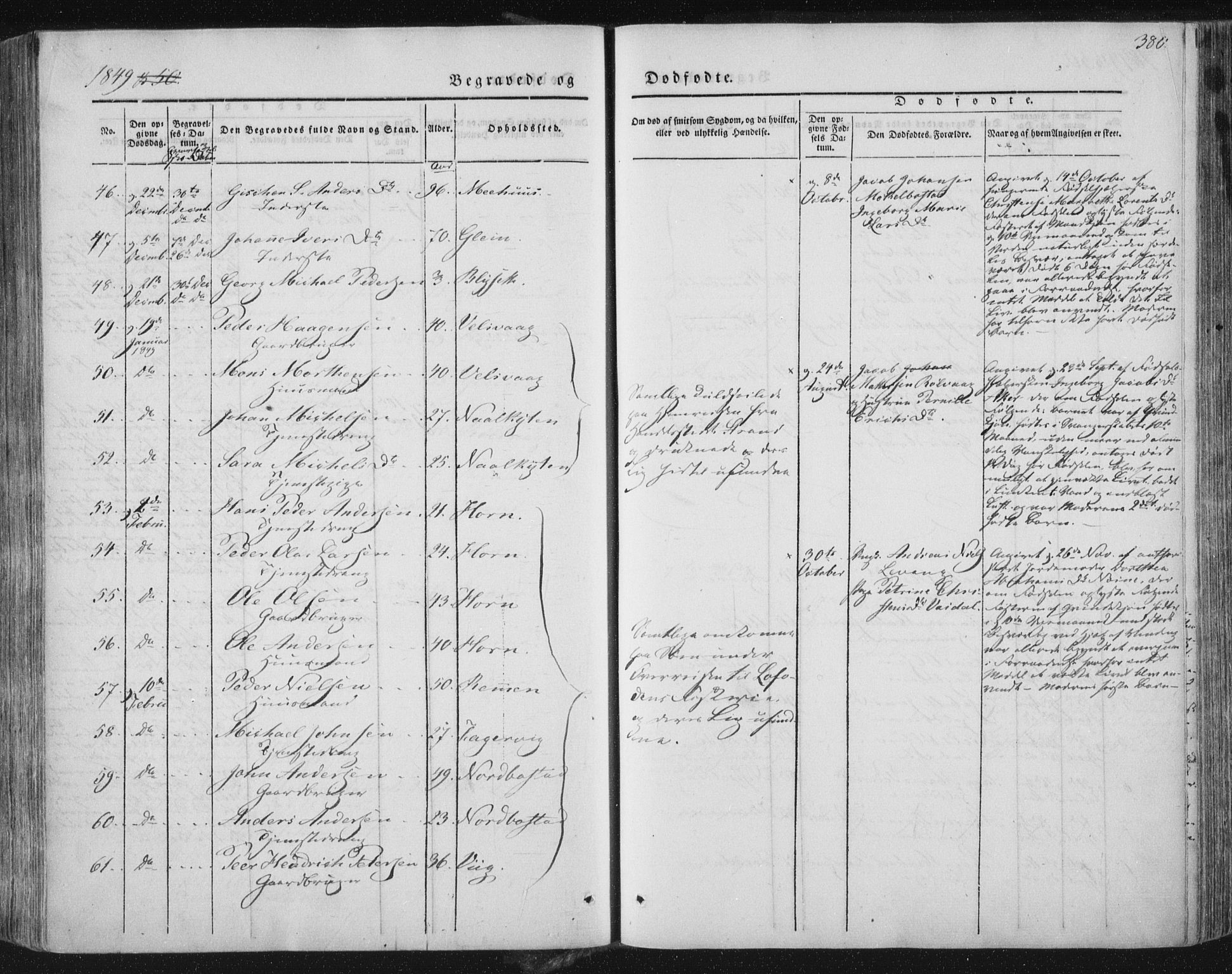 Ministerialprotokoller, klokkerbøker og fødselsregistre - Nordland, AV/SAT-A-1459/838/L0549: Parish register (official) no. 838A07, 1840-1854, p. 380