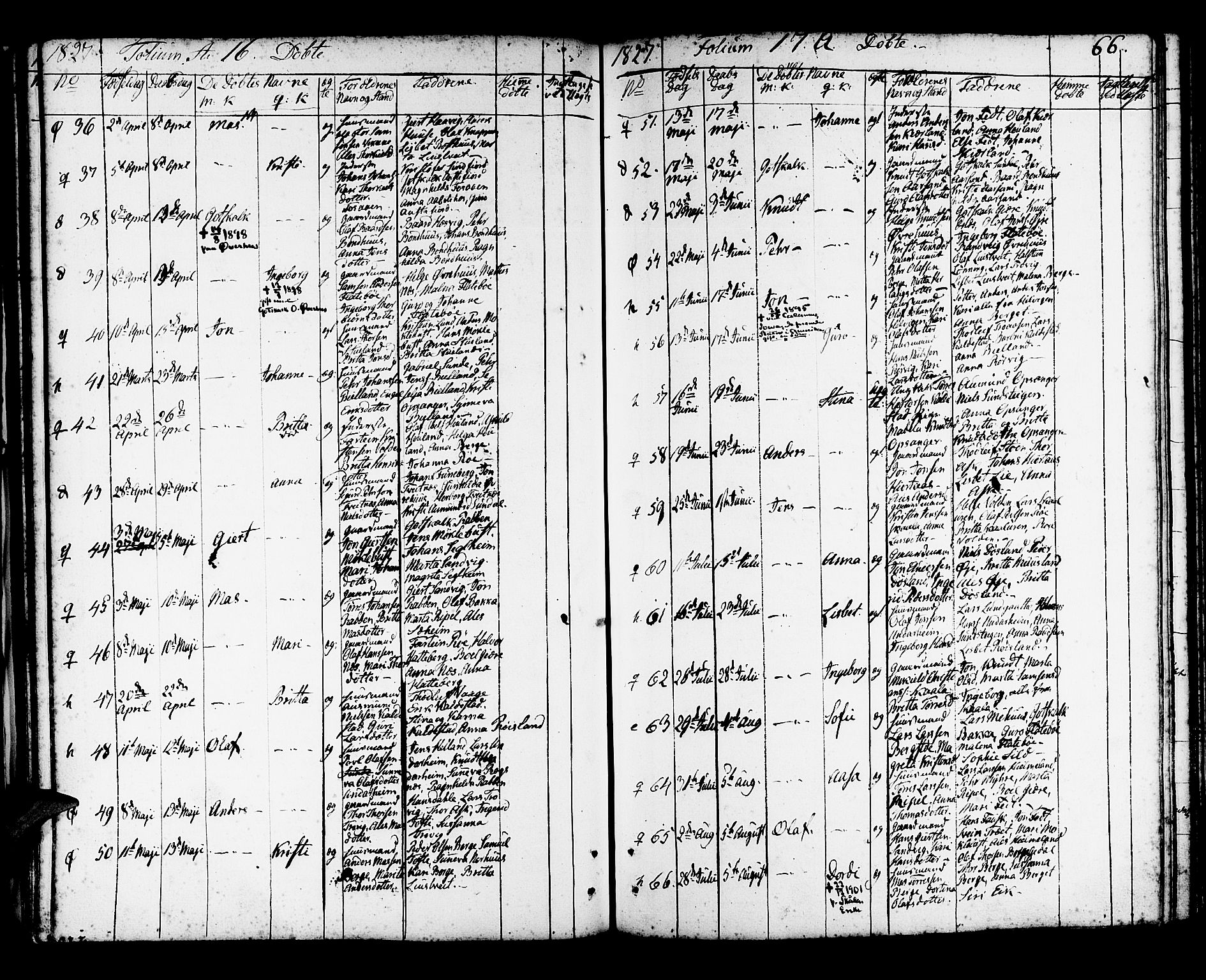 Kvinnherad sokneprestembete, AV/SAB-A-76401/H/Haa: Parish register (official) no. A 5, 1811-1835, p. 66