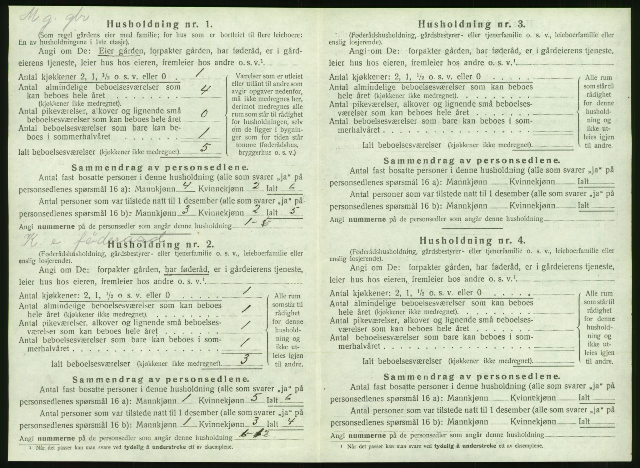 SAT, 1920 census for Tustna, 1920, p. 438