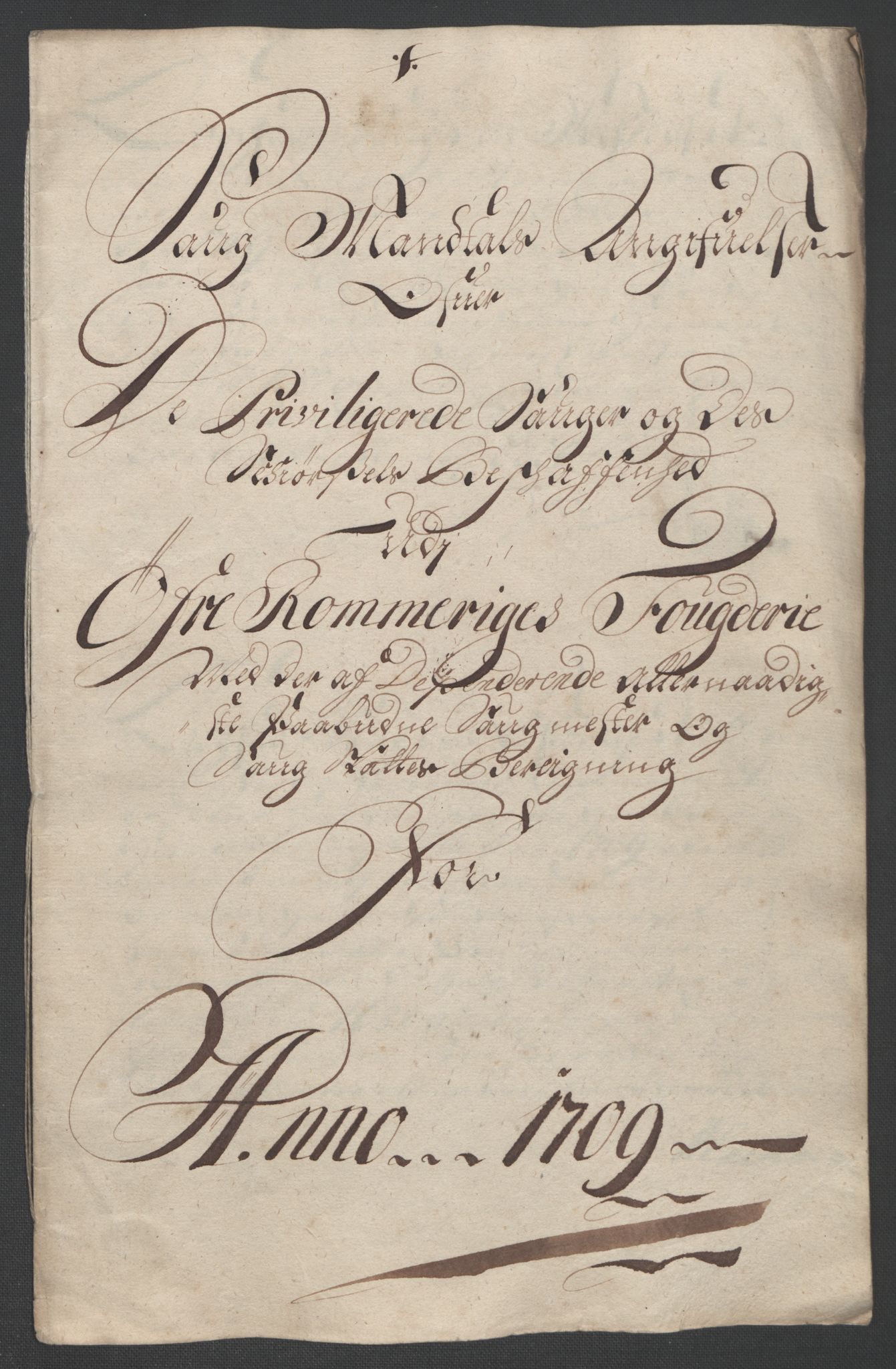 Rentekammeret inntil 1814, Reviderte regnskaper, Fogderegnskap, RA/EA-4092/R12/L0719: Fogderegnskap Øvre Romerike, 1708-1709, p. 364