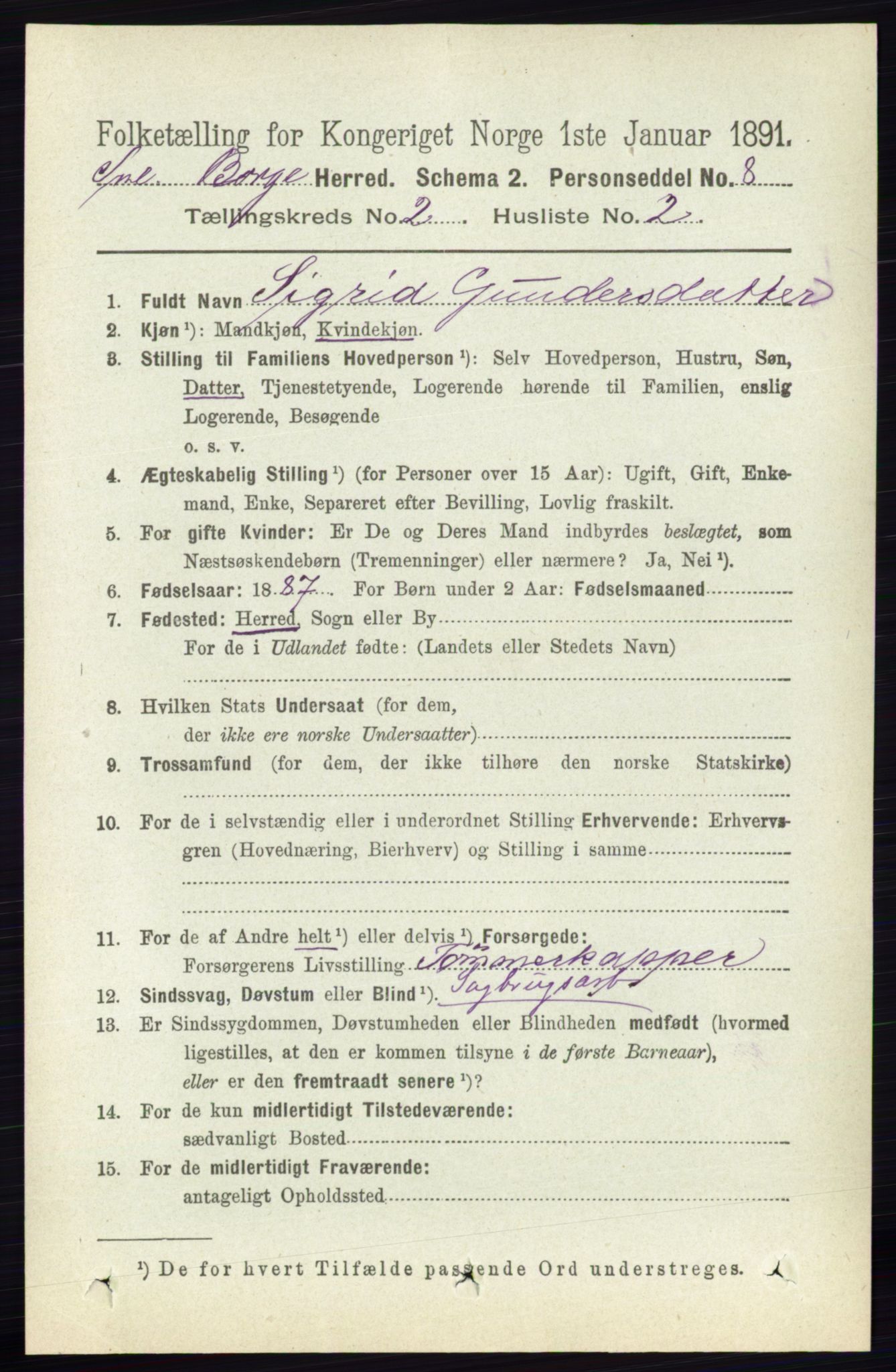 RA, 1891 census for 0113 Borge, 1891, p. 840