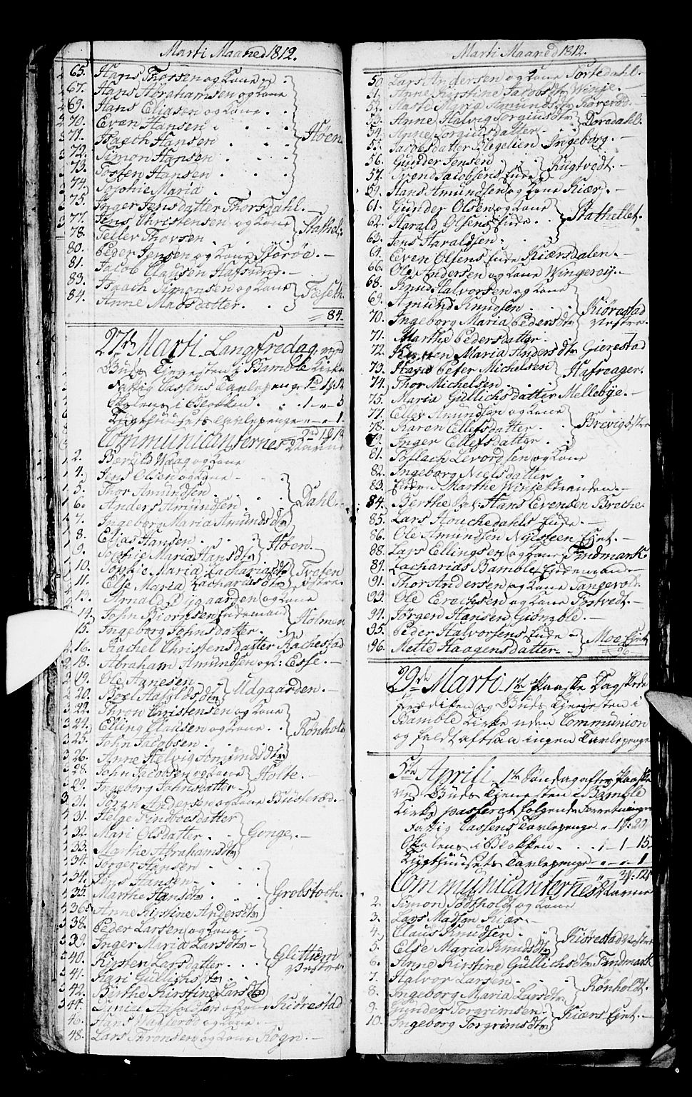 Bamble kirkebøker, AV/SAKO-A-253/G/Ga/L0004: Parish register (copy) no. I 4, 1808-1814