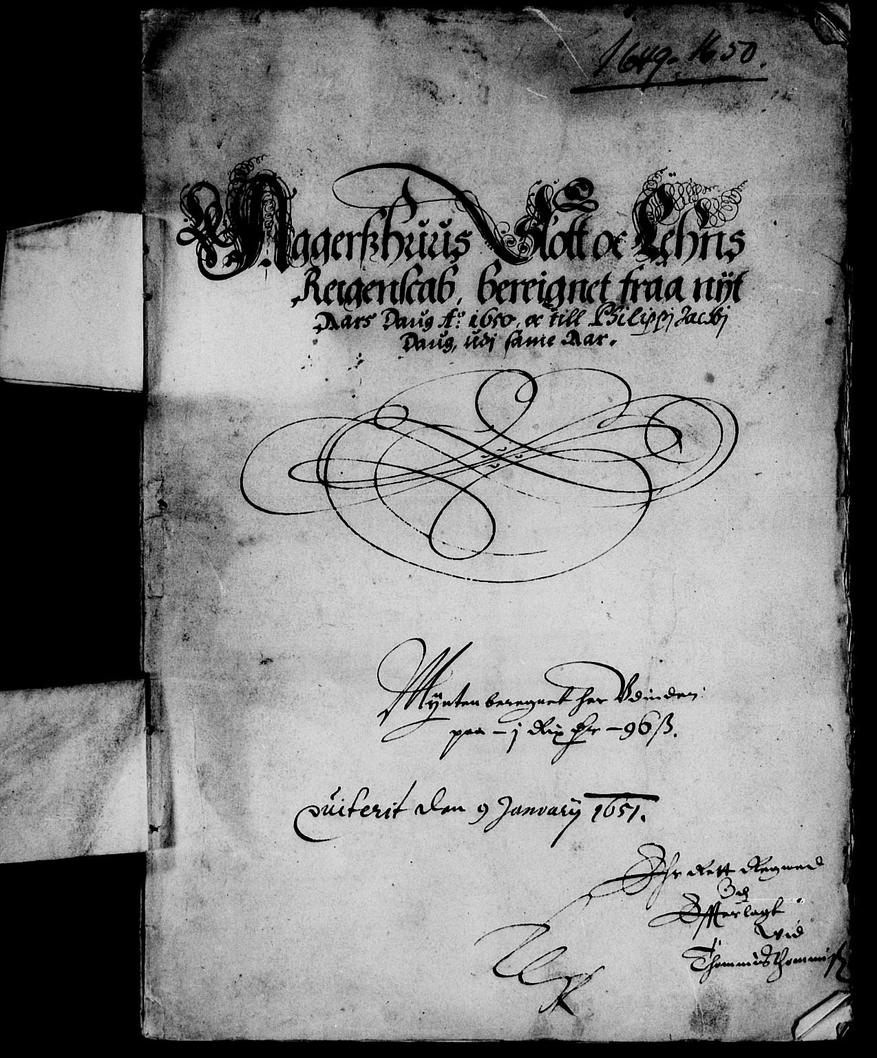 Rentekammeret inntil 1814, Reviderte regnskaper, Lensregnskaper, AV/RA-EA-5023/R/Rb/Rba/L0198: Akershus len, 1648-1650