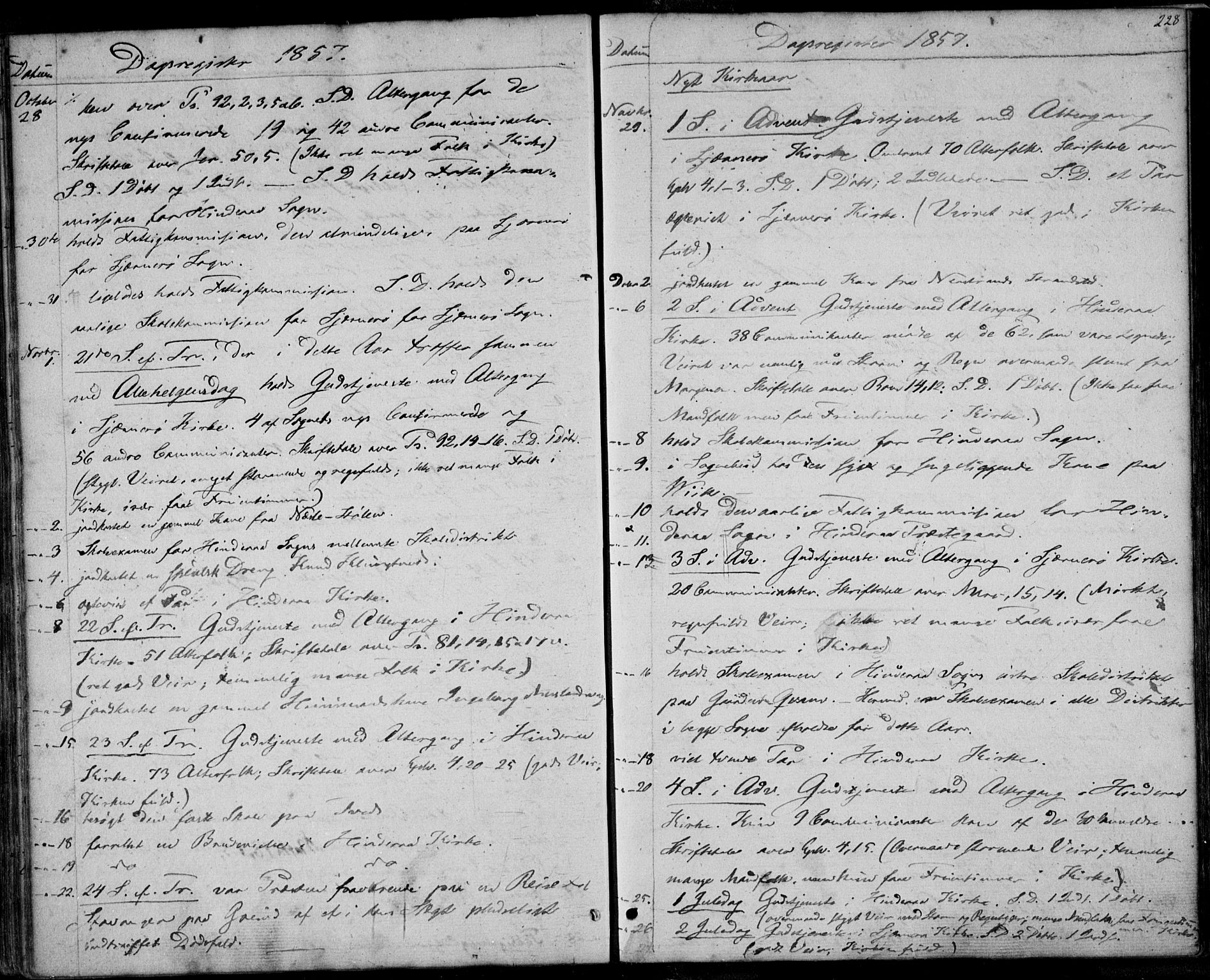 Nedstrand sokneprestkontor, AV/SAST-A-101841/01/IV: Parish register (official) no. A 8, 1839-1860, p. 228