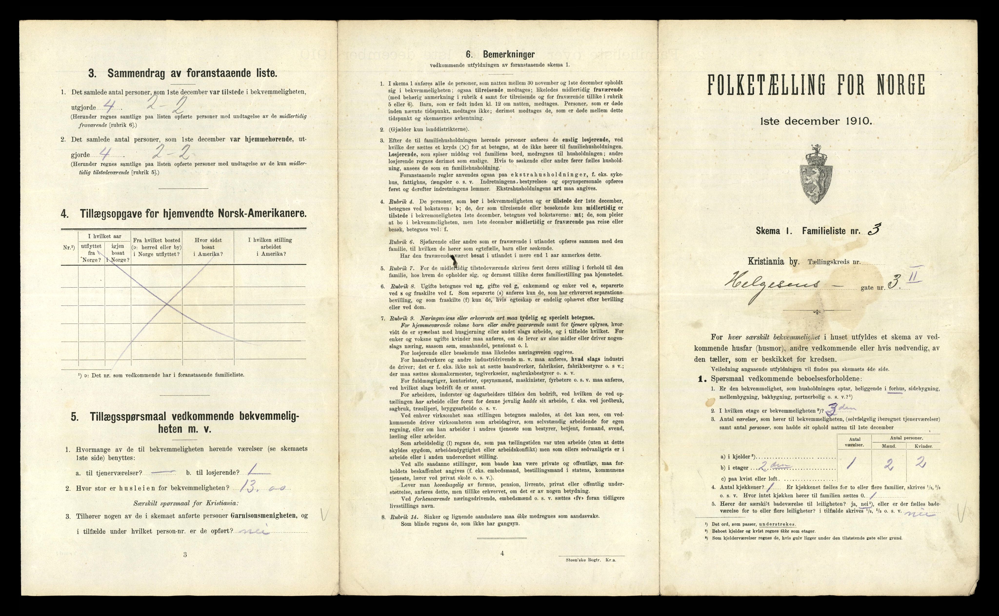 RA, 1910 census for Kristiania, 1910, p. 36665