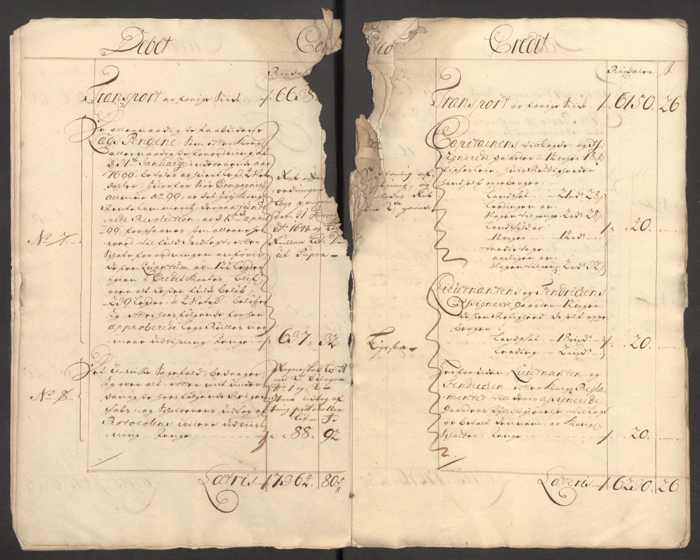 Rentekammeret inntil 1814, Reviderte regnskaper, Fogderegnskap, AV/RA-EA-4092/R54/L3557: Fogderegnskap Sunnmøre, 1699, p. 9