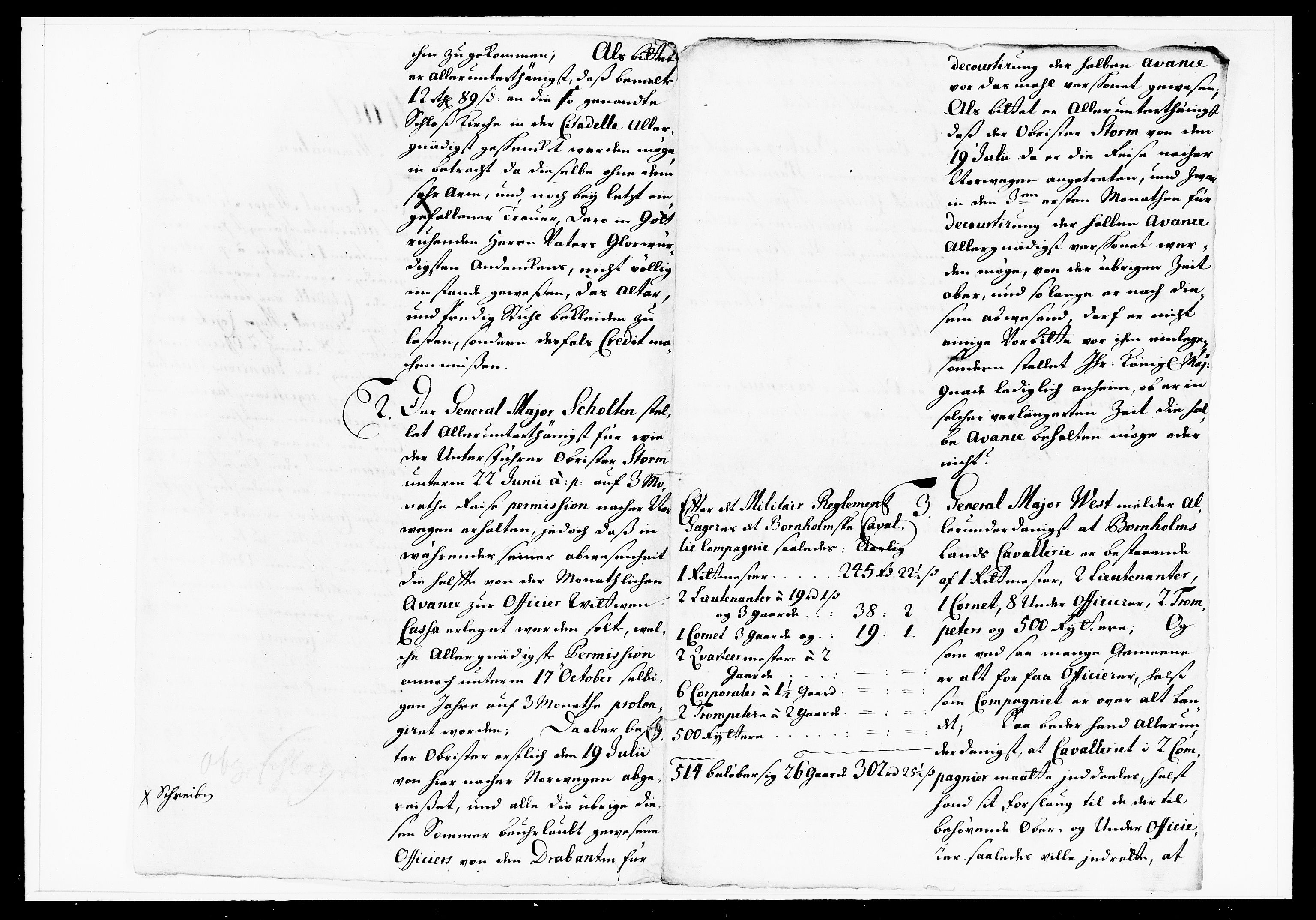 Krigskollegiet, Krigskancelliet, DRA/A-0006/-/1103-1107: Refererede sager, 1732, p. 22