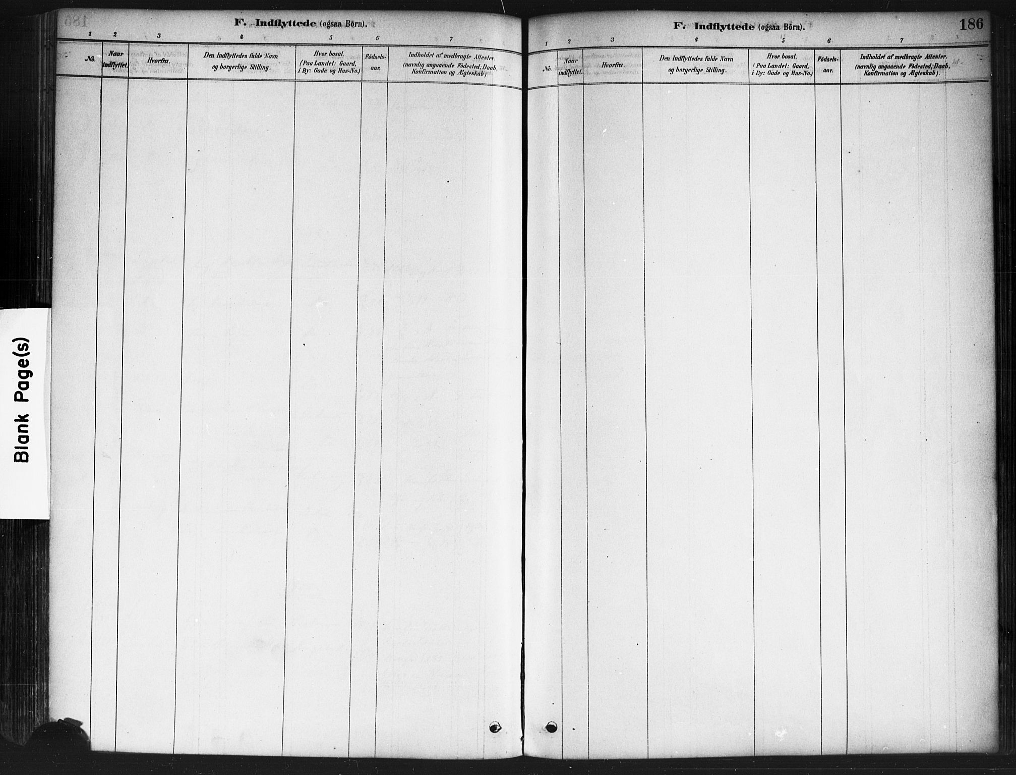 Skiptvet prestekontor Kirkebøker, AV/SAO-A-20009/F/Fa/L0009: Parish register (official) no. 9, 1878-1900, p. 186