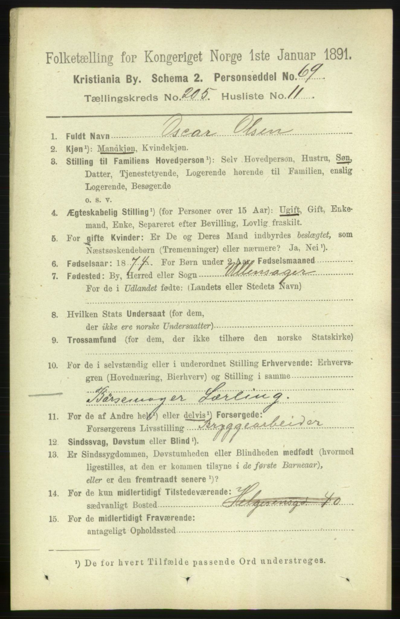 RA, 1891 census for 0301 Kristiania, 1891, p. 123804