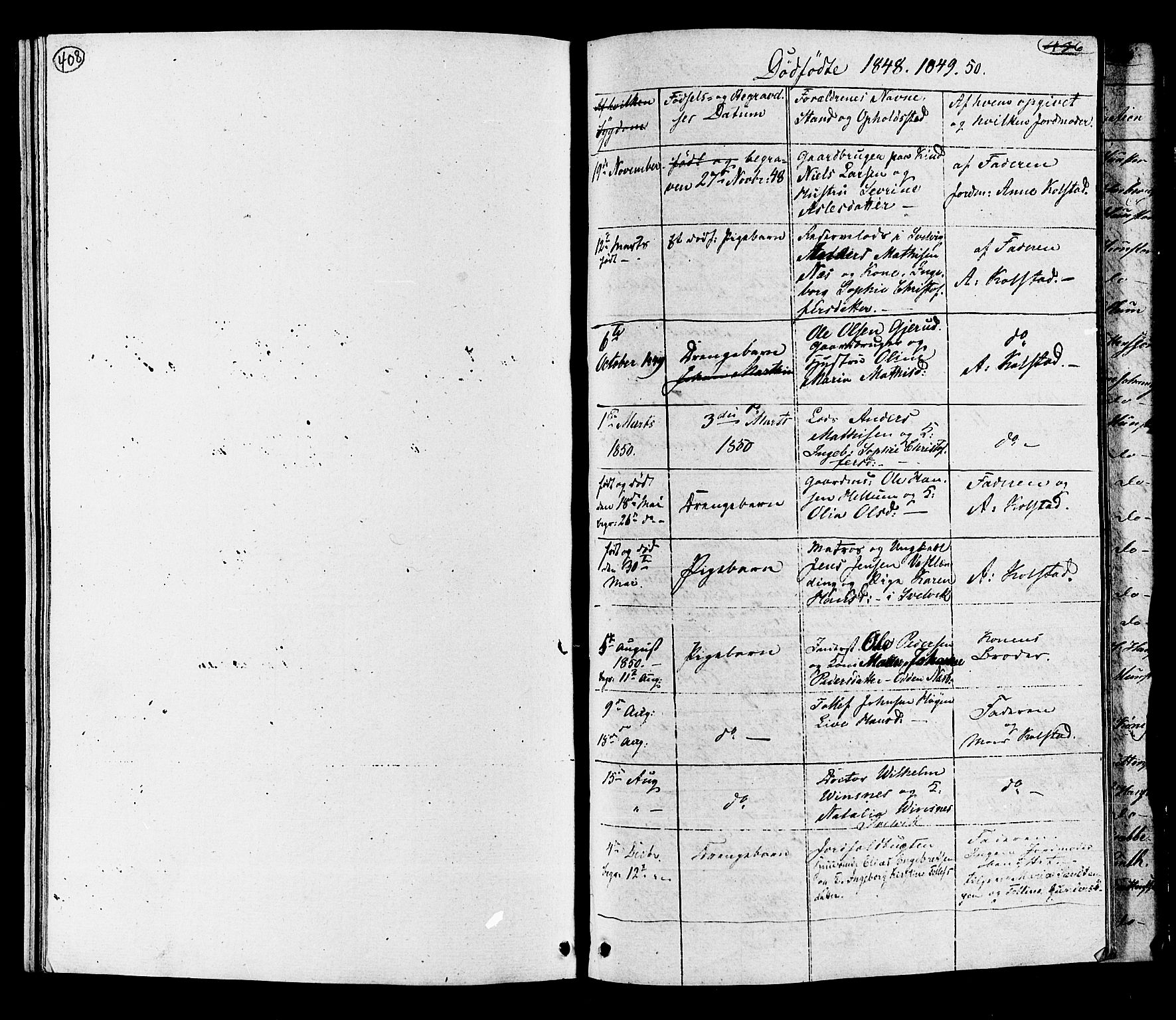 Hurum kirkebøker, SAKO/A-229/G/Ga/L0002: Parish register (copy) no. I 2, 1827-1857, p. 408
