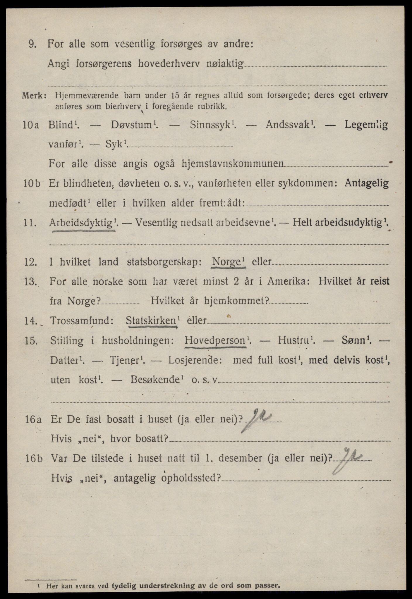 SAT, 1920 census for Fræna, 1920, p. 2326