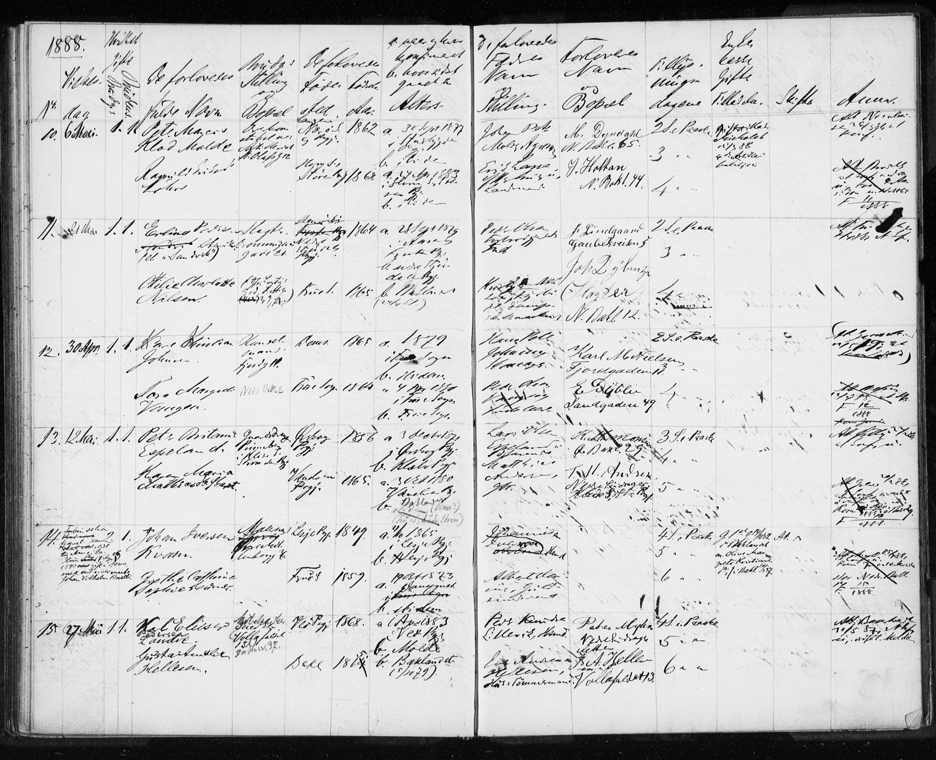 Ministerialprotokoller, klokkerbøker og fødselsregistre - Sør-Trøndelag, AV/SAT-A-1456/604/L0188: Parish register (official) no. 604A11, 1878-1892