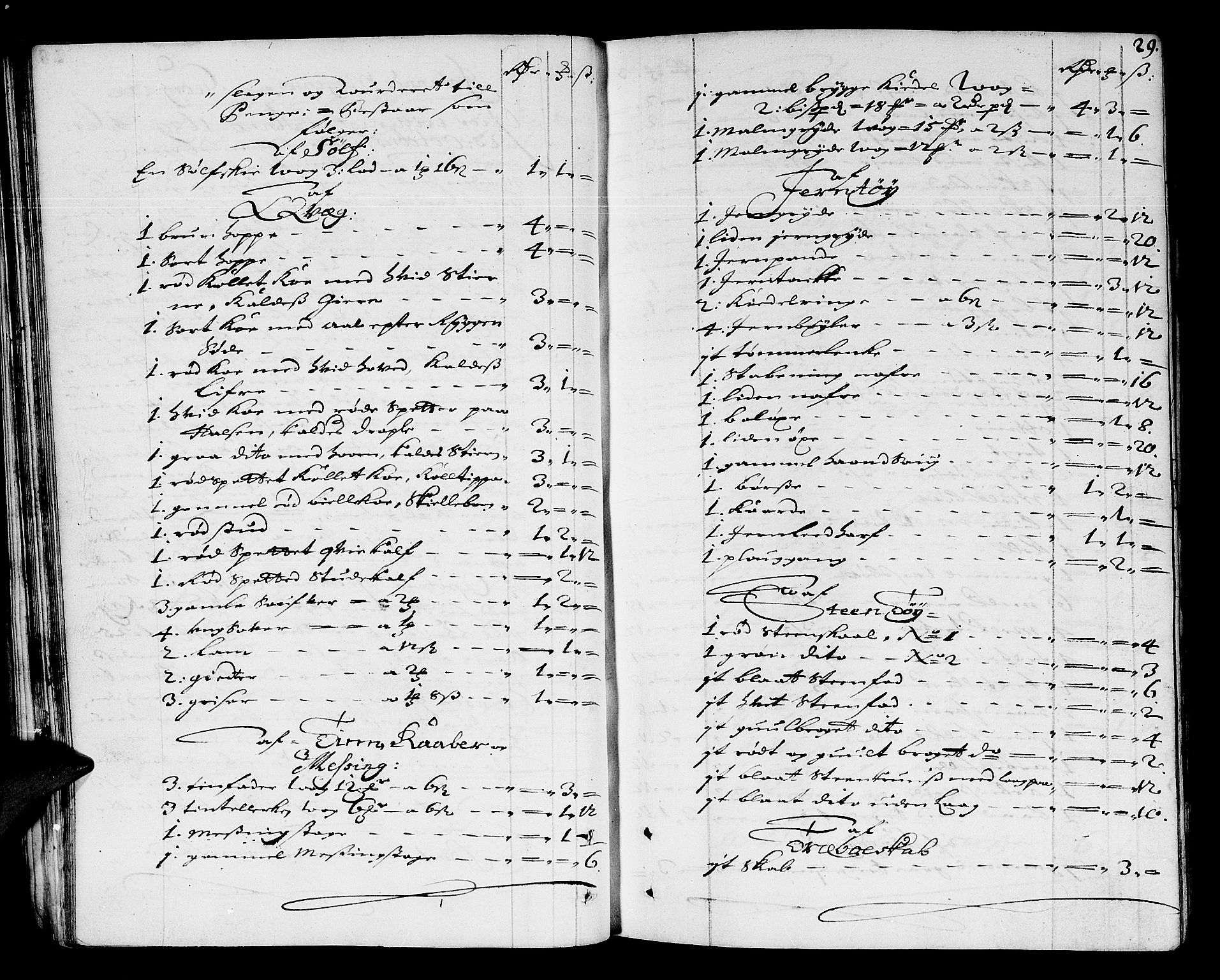 Larvik sorenskriveri, AV/SAKO-A-83/H/Hd/Hda/L0003: Skifteprotokoll, 1689-1692, p. 28b-29a