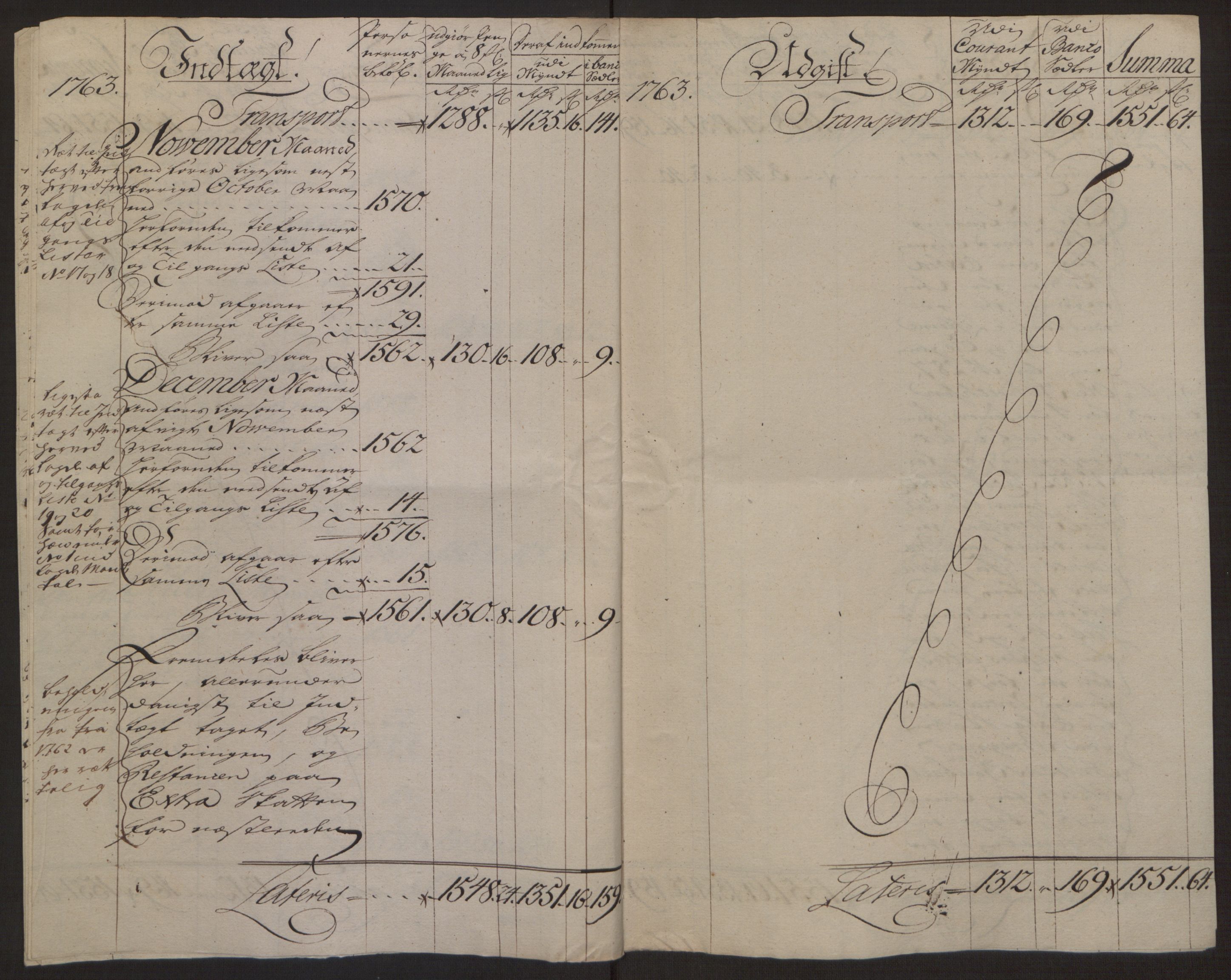 Rentekammeret inntil 1814, Reviderte regnskaper, Byregnskaper, AV/RA-EA-4066/R/Rg/L0144/0001: [G4] Kontribusjonsregnskap / Ekstraskatt, 1762-1767, p. 73