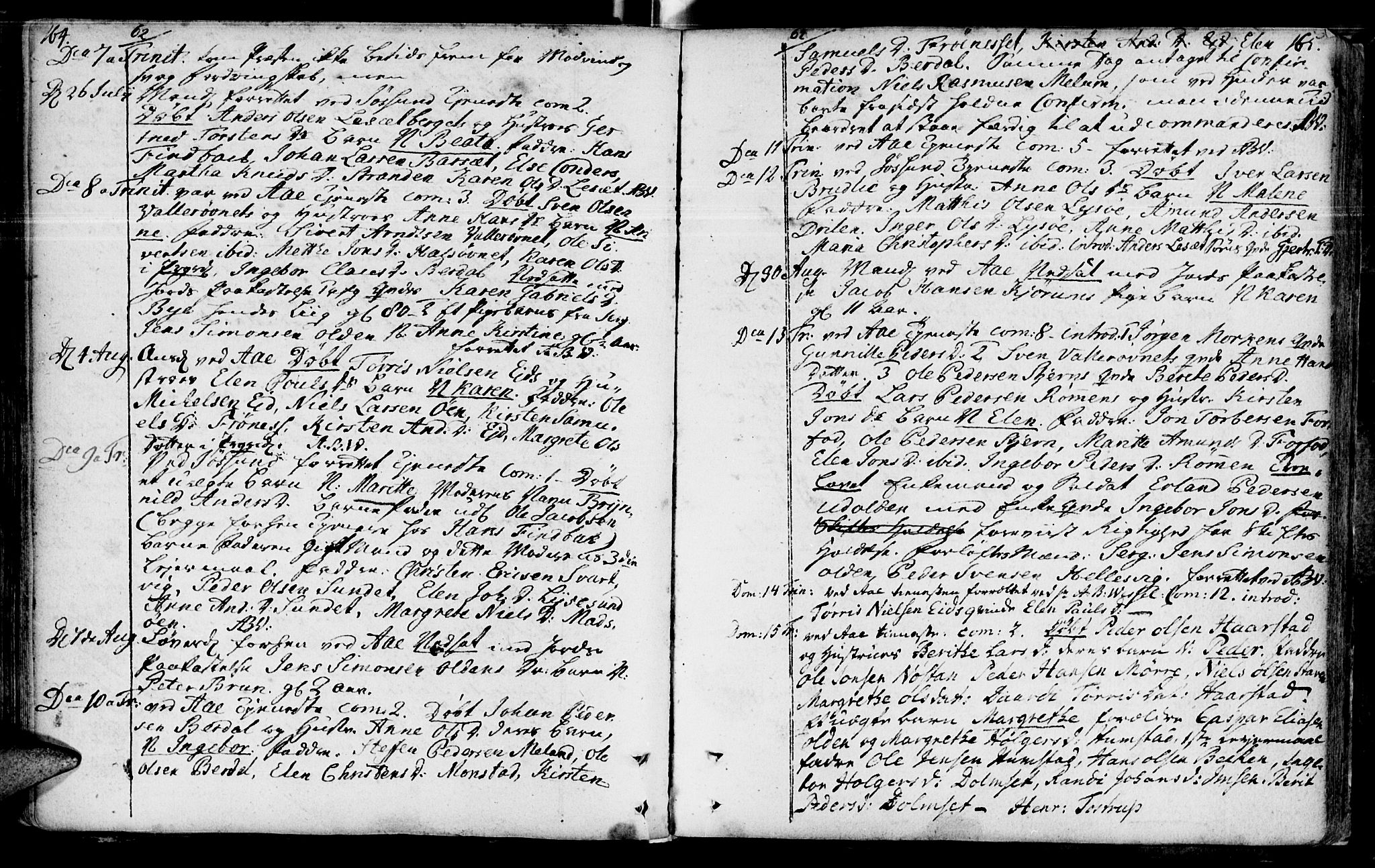 Ministerialprotokoller, klokkerbøker og fødselsregistre - Sør-Trøndelag, AV/SAT-A-1456/655/L0672: Parish register (official) no. 655A01, 1750-1779, p. 164-165