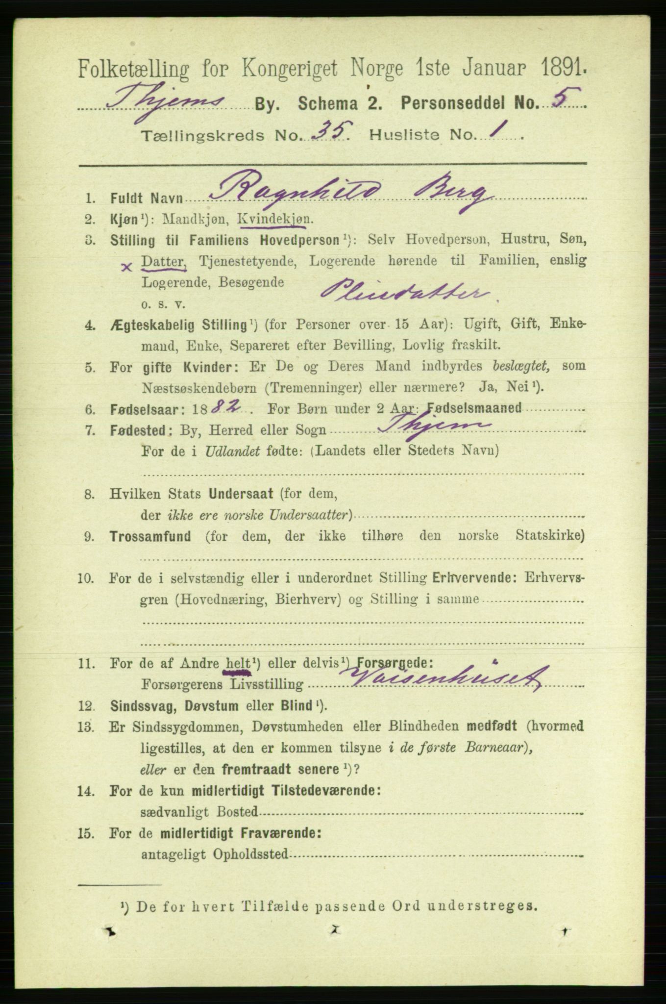 RA, 1891 census for 1601 Trondheim, 1891, p. 26212