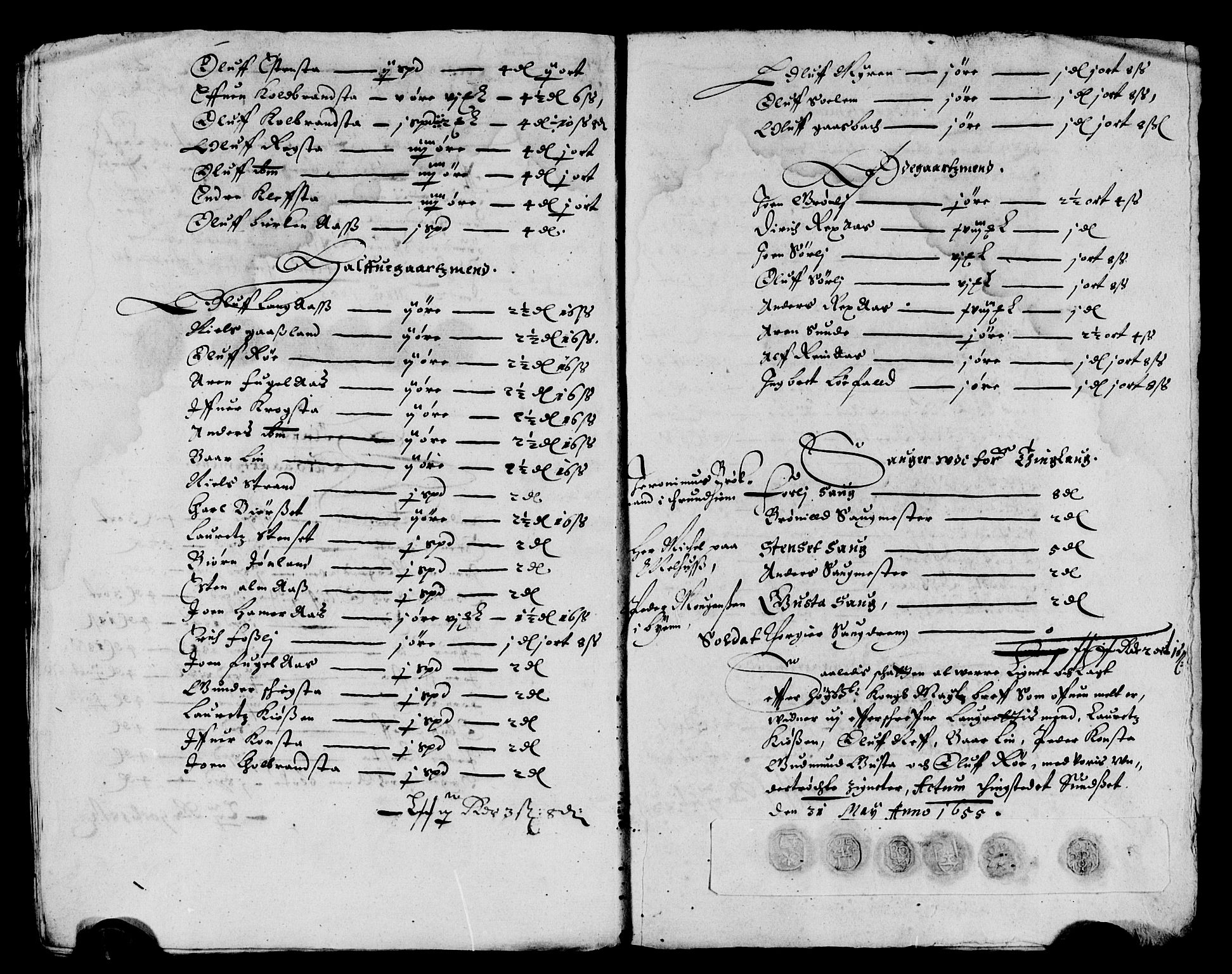 Rentekammeret inntil 1814, Reviderte regnskaper, Lensregnskaper, AV/RA-EA-5023/R/Rb/Rbw/L0123: Trondheim len, 1655-1656