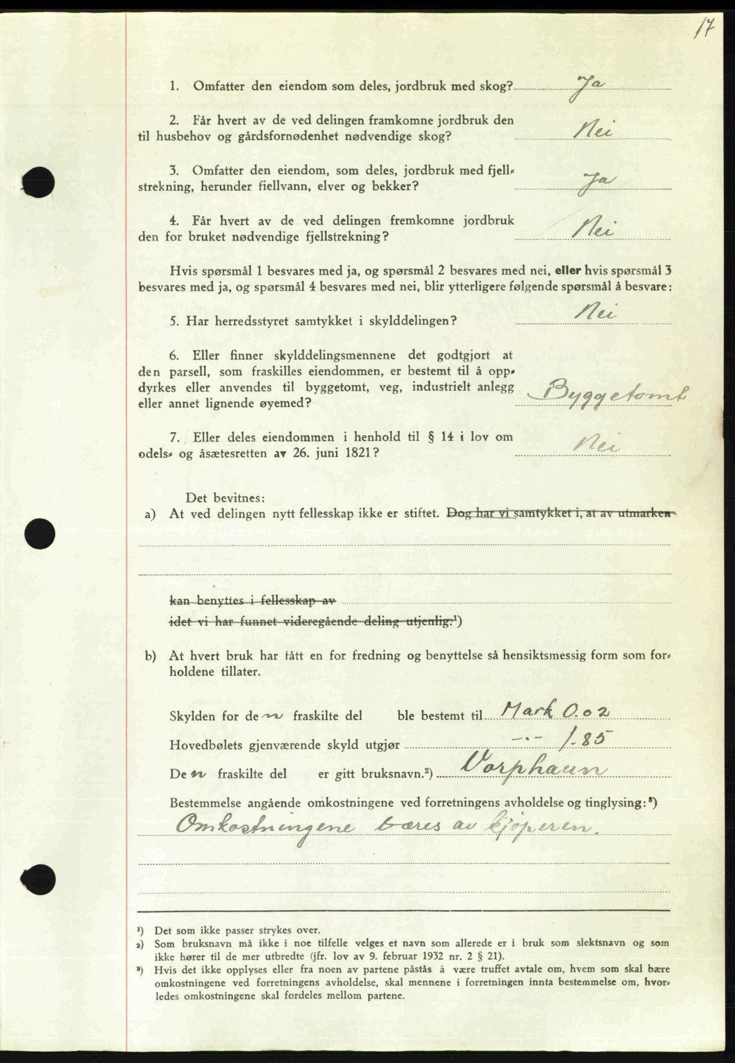 Nordmøre sorenskriveri, AV/SAT-A-4132/1/2/2Ca: Mortgage book no. A109, 1948-1948, Diary no: : 2327/1948