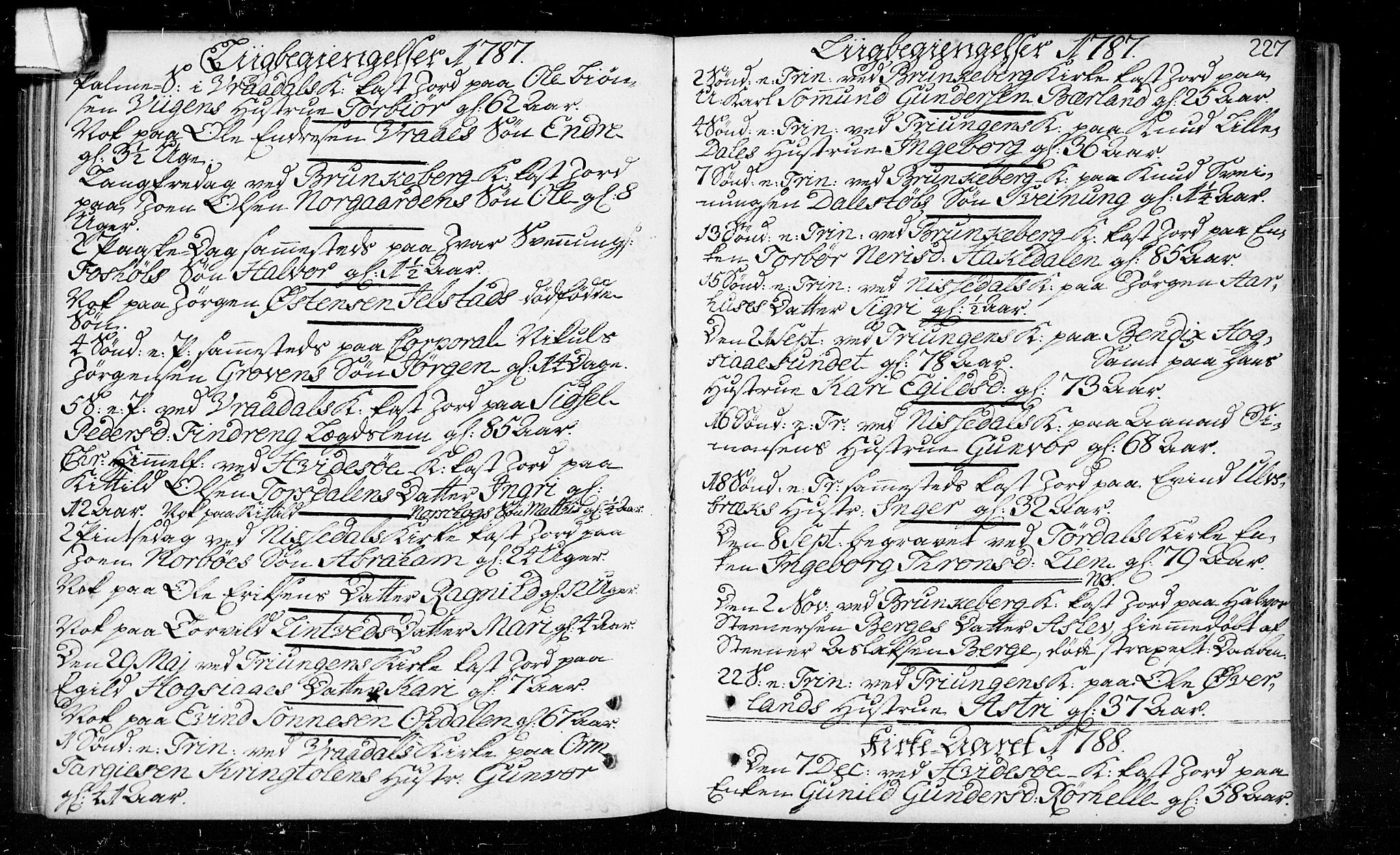 Kviteseid kirkebøker, SAKO/A-276/F/Fa/L0003: Parish register (official) no. I 3, 1787-1799, p. 227