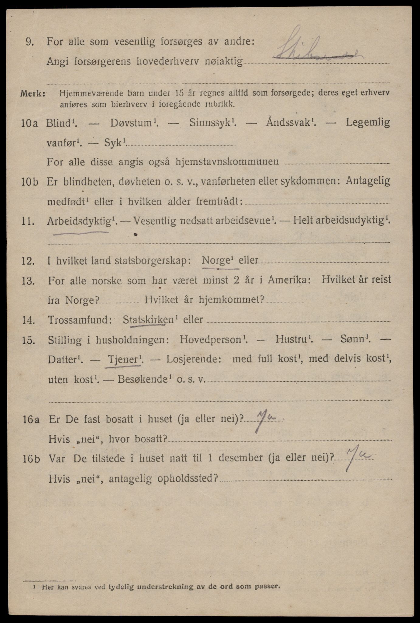 SAST, 1920 census for Haugesund, 1920, p. 12784