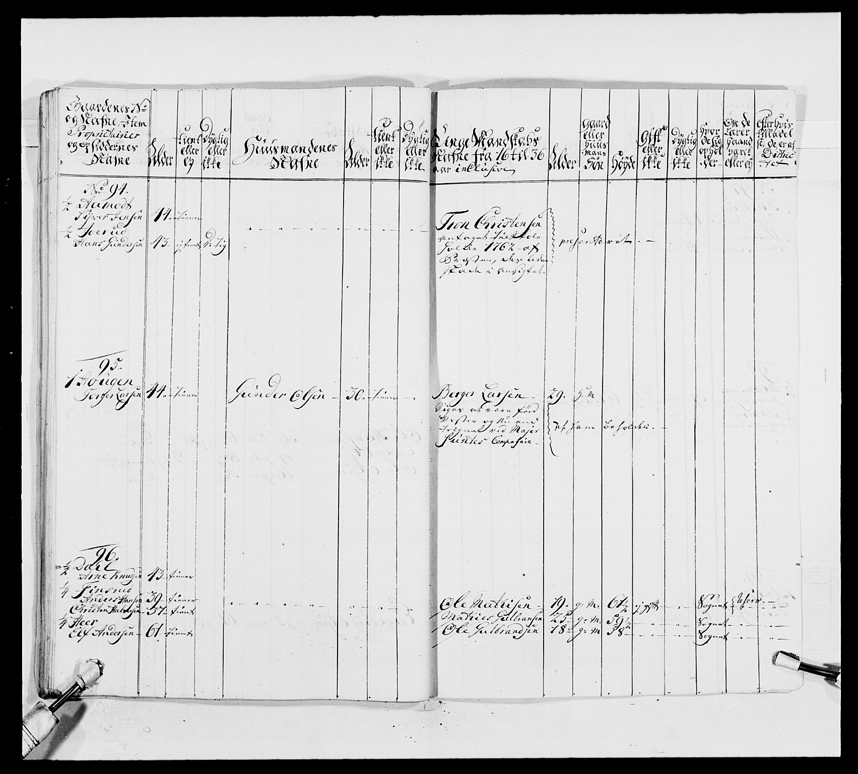 Kommanderende general (KG I) med Det norske krigsdirektorium, AV/RA-EA-5419/E/Ea/L0492: 2. Akershusiske regiment, 1765, p. 329