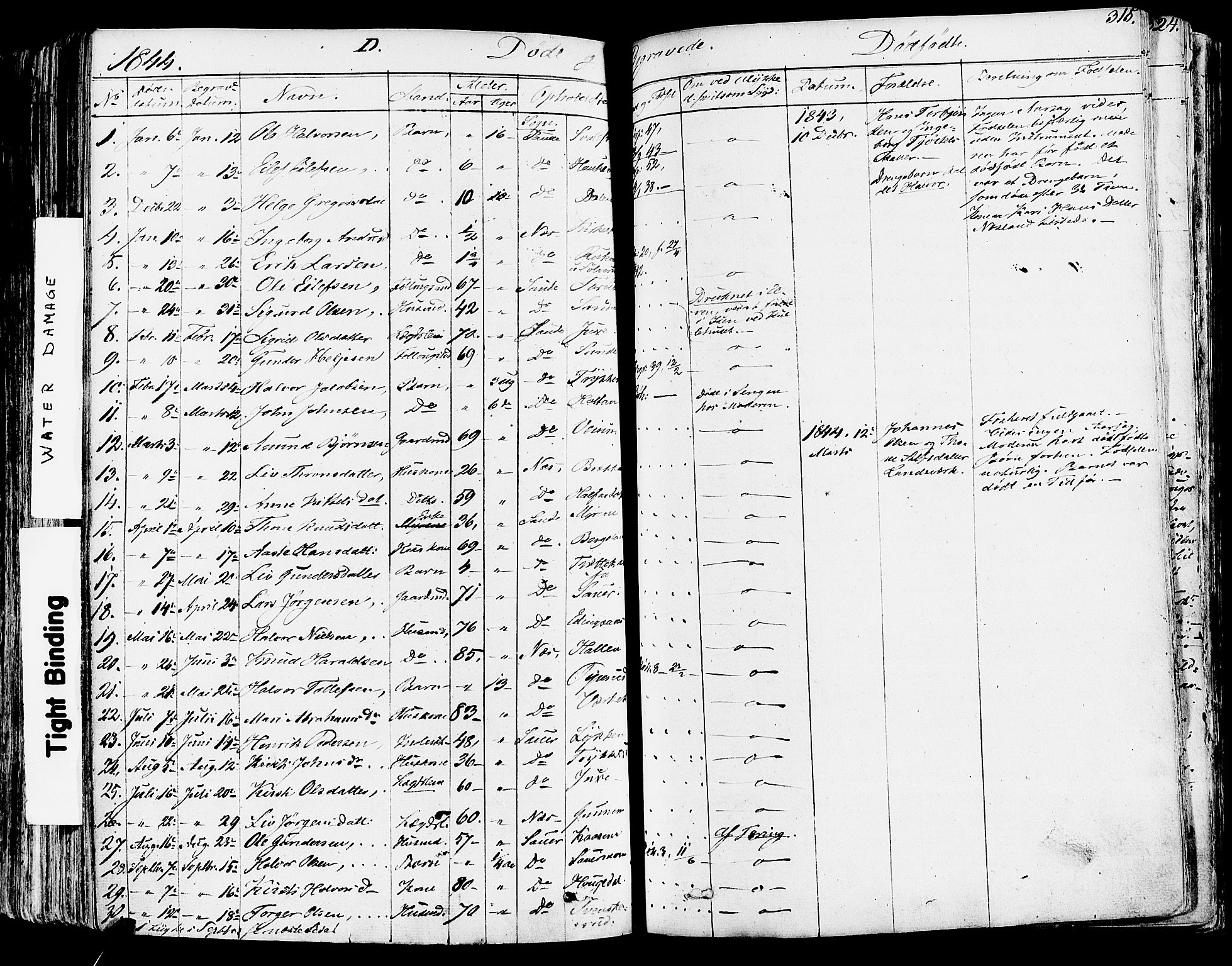 Sauherad kirkebøker, SAKO/A-298/F/Fa/L0006: Parish register (official) no. I 6, 1827-1850, p. 315