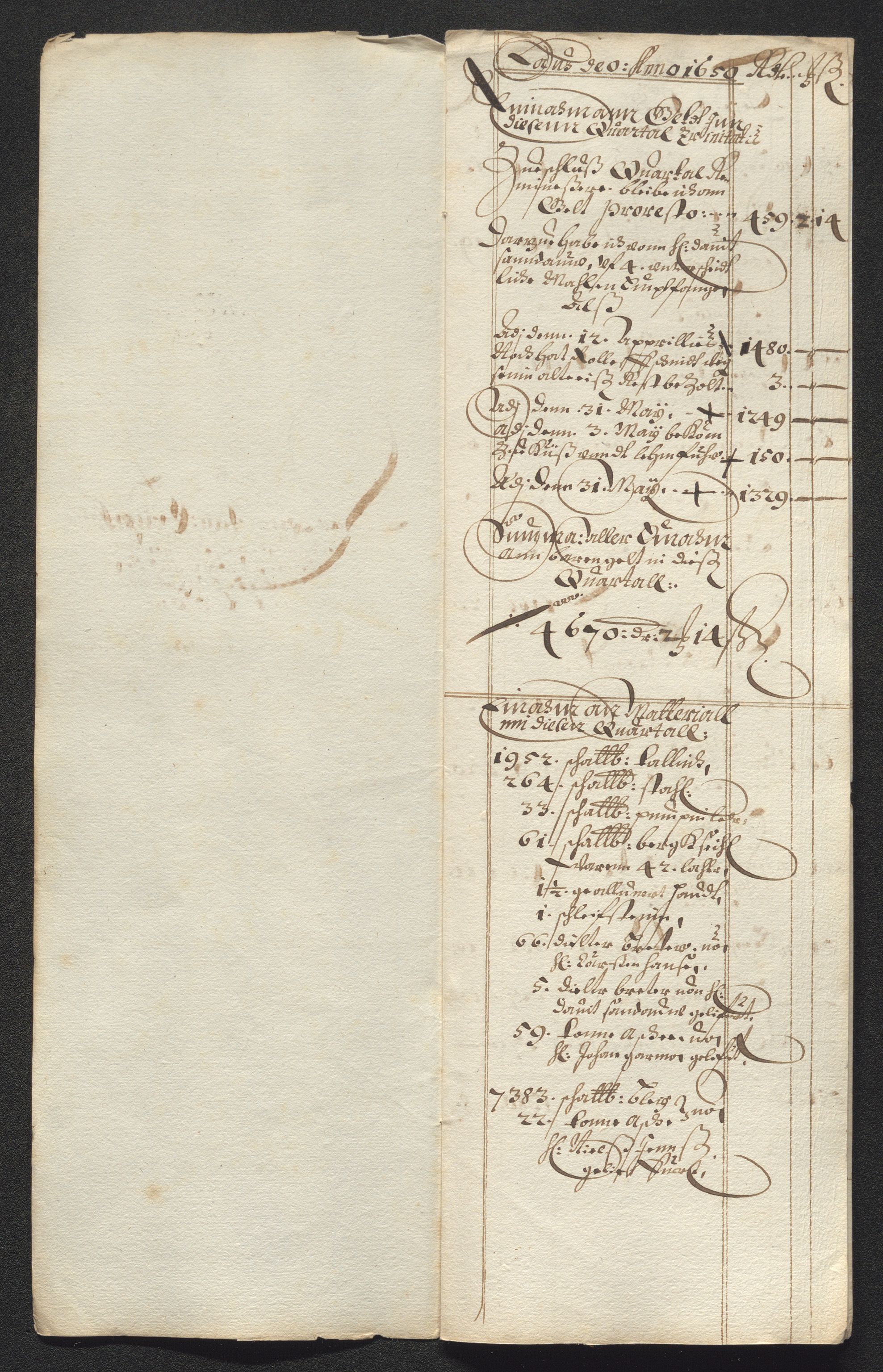 Kongsberg Sølvverk 1623-1816, SAKO/EA-3135/001/D/Dc/Dcd/L0024: Utgiftsregnskap for gruver m.m. , 1650, p. 856