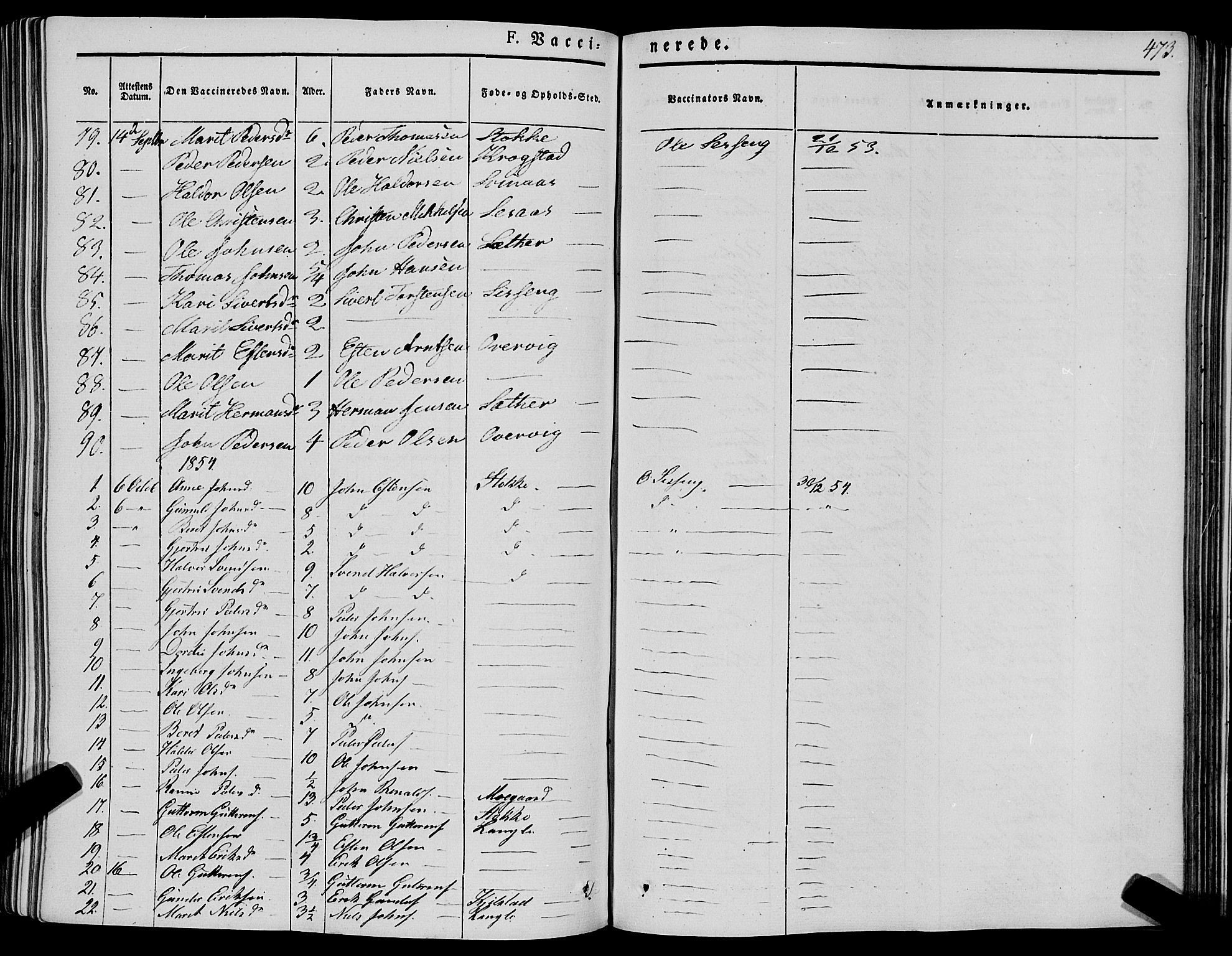 Ministerialprotokoller, klokkerbøker og fødselsregistre - Sør-Trøndelag, SAT/A-1456/695/L1145: Parish register (official) no. 695A06 /1, 1843-1859, p. 473