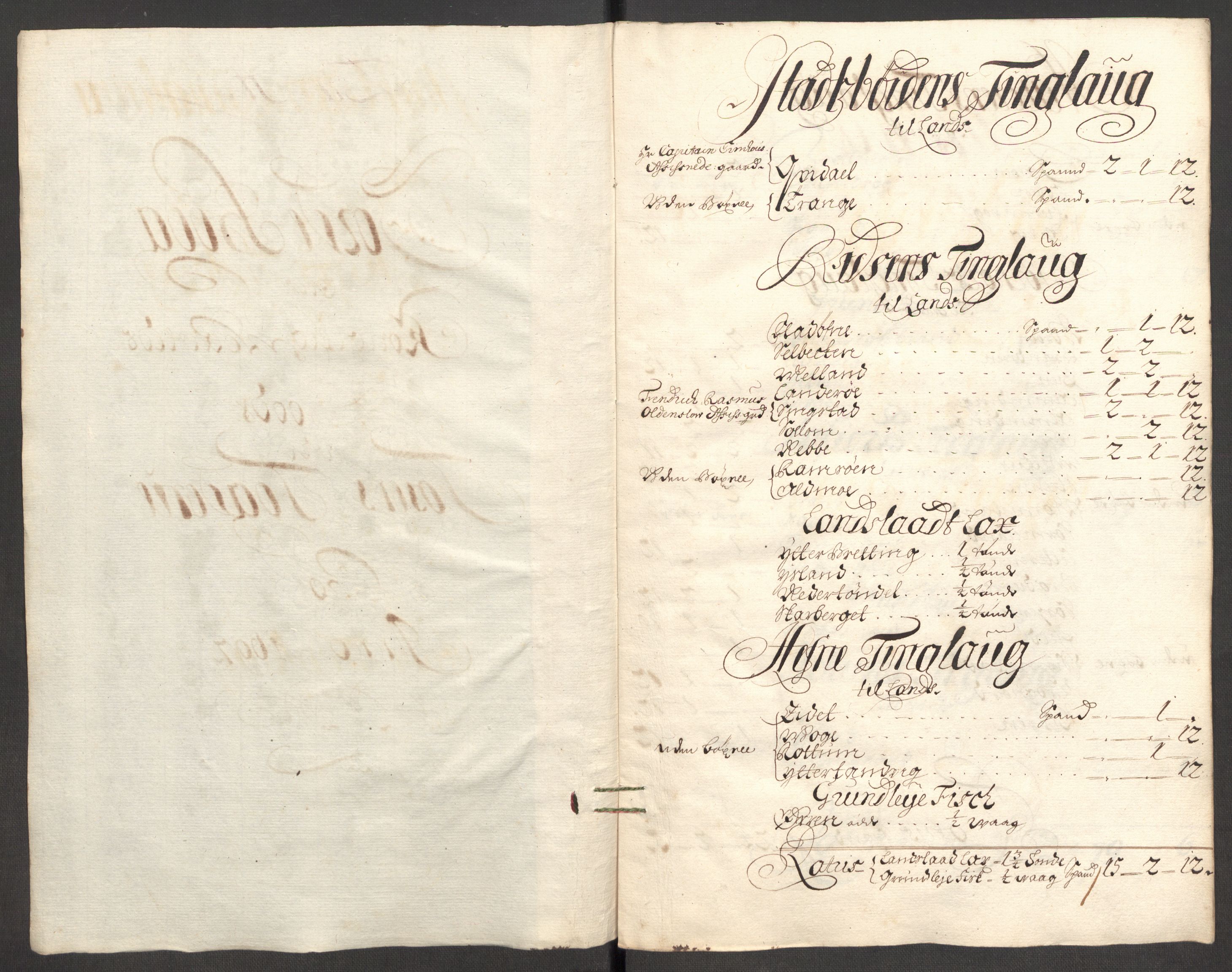 Rentekammeret inntil 1814, Reviderte regnskaper, Fogderegnskap, AV/RA-EA-4092/R57/L3852: Fogderegnskap Fosen, 1697, p. 16