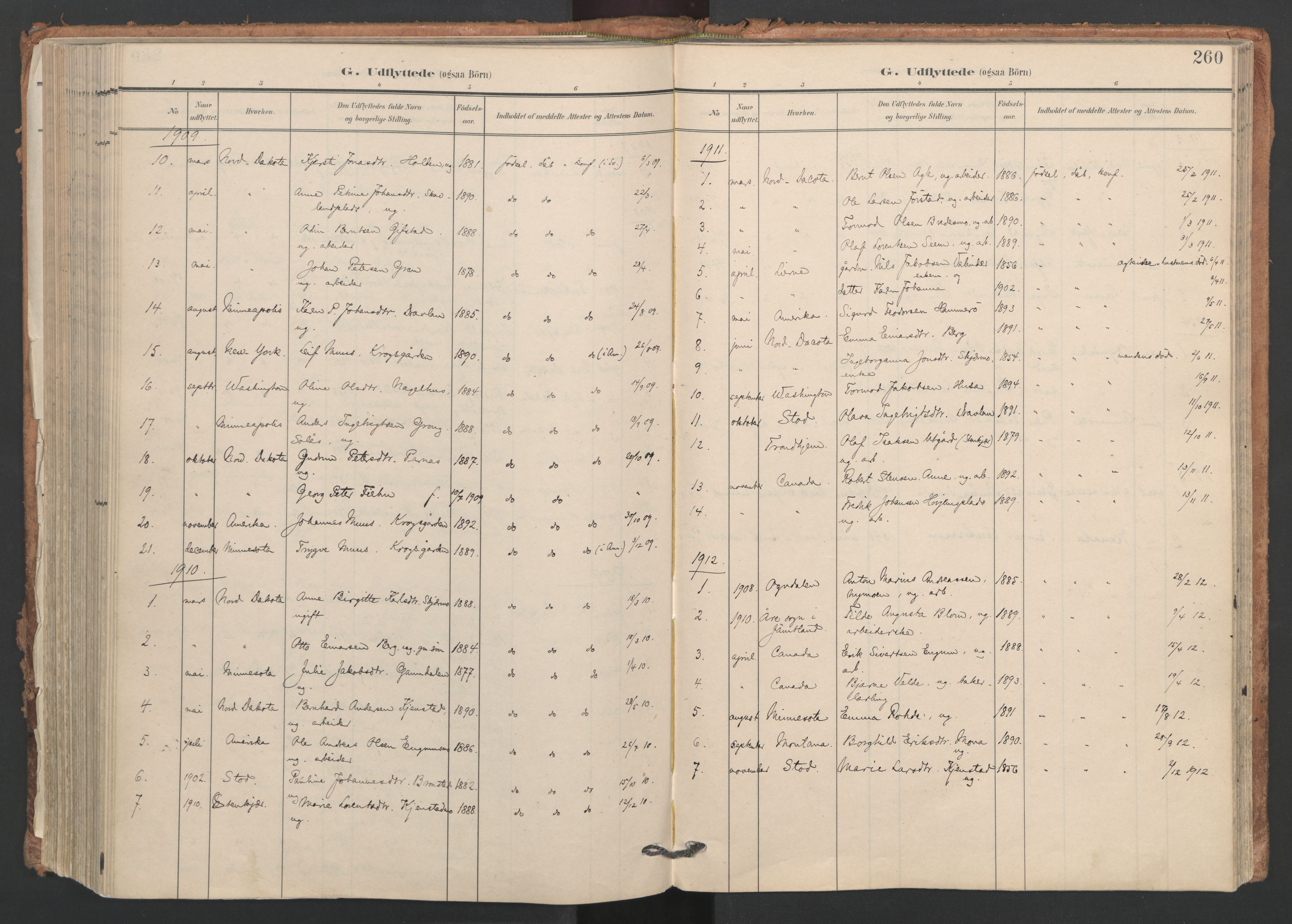 Ministerialprotokoller, klokkerbøker og fødselsregistre - Nord-Trøndelag, SAT/A-1458/749/L0477: Parish register (official) no. 749A11, 1902-1927, p. 260
