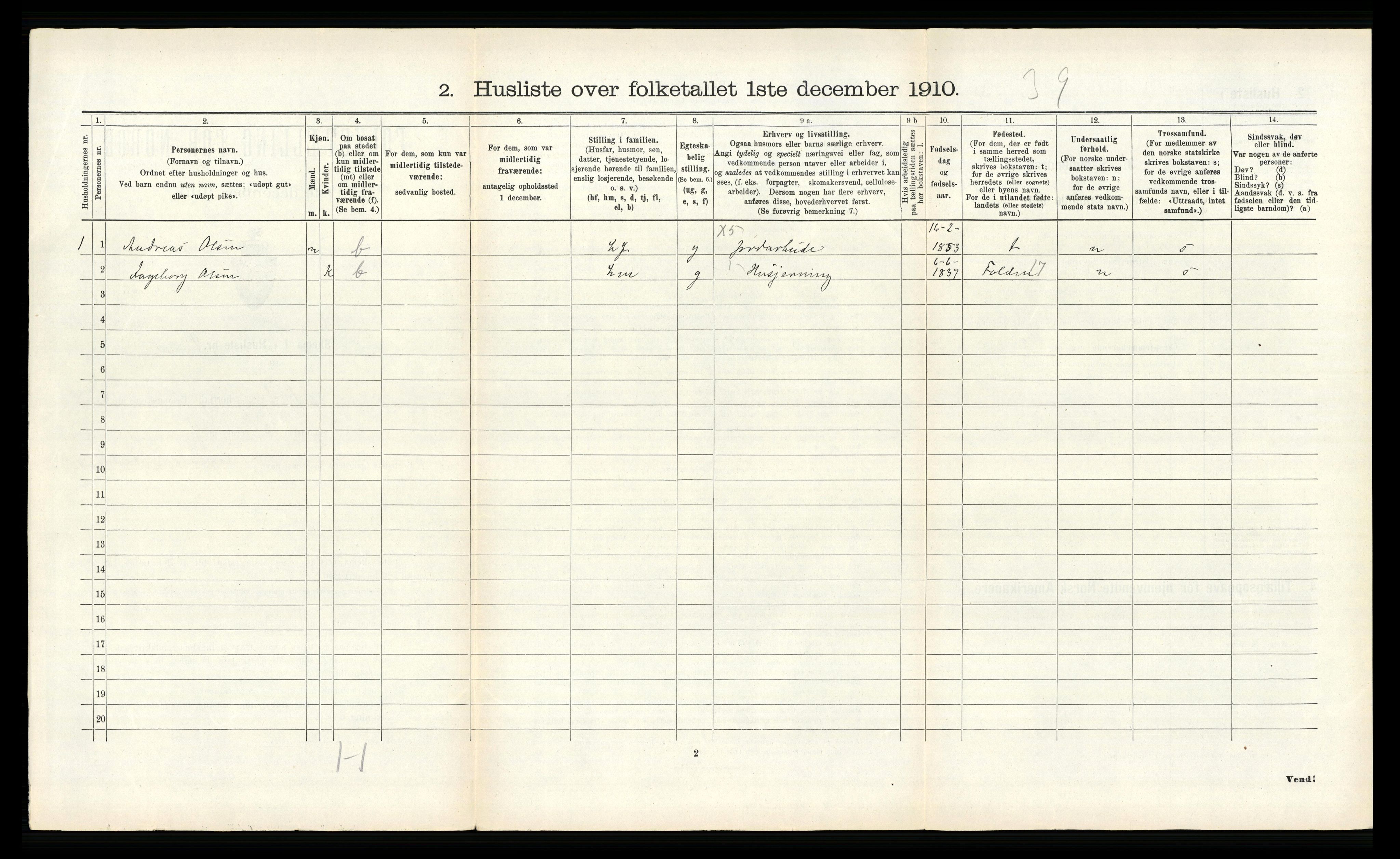 RA, 1910 census for Bodin, 1910, p. 370