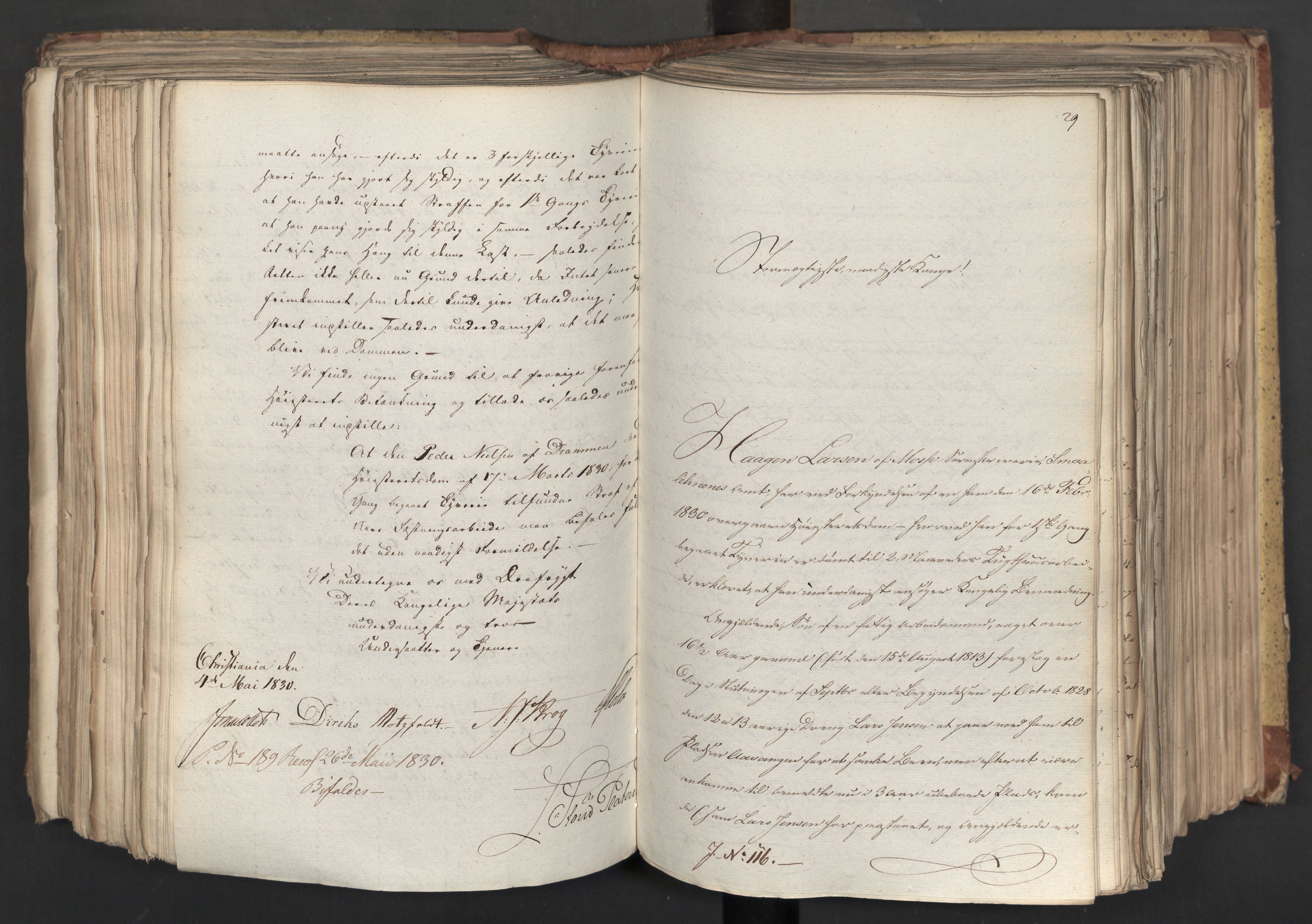 Statsrådsavdelingen i Stockholm, AV/RA-S-1003/D/Da/L0065: Regjeringsinnstillinger nr. 1-239, 1830, p. 430