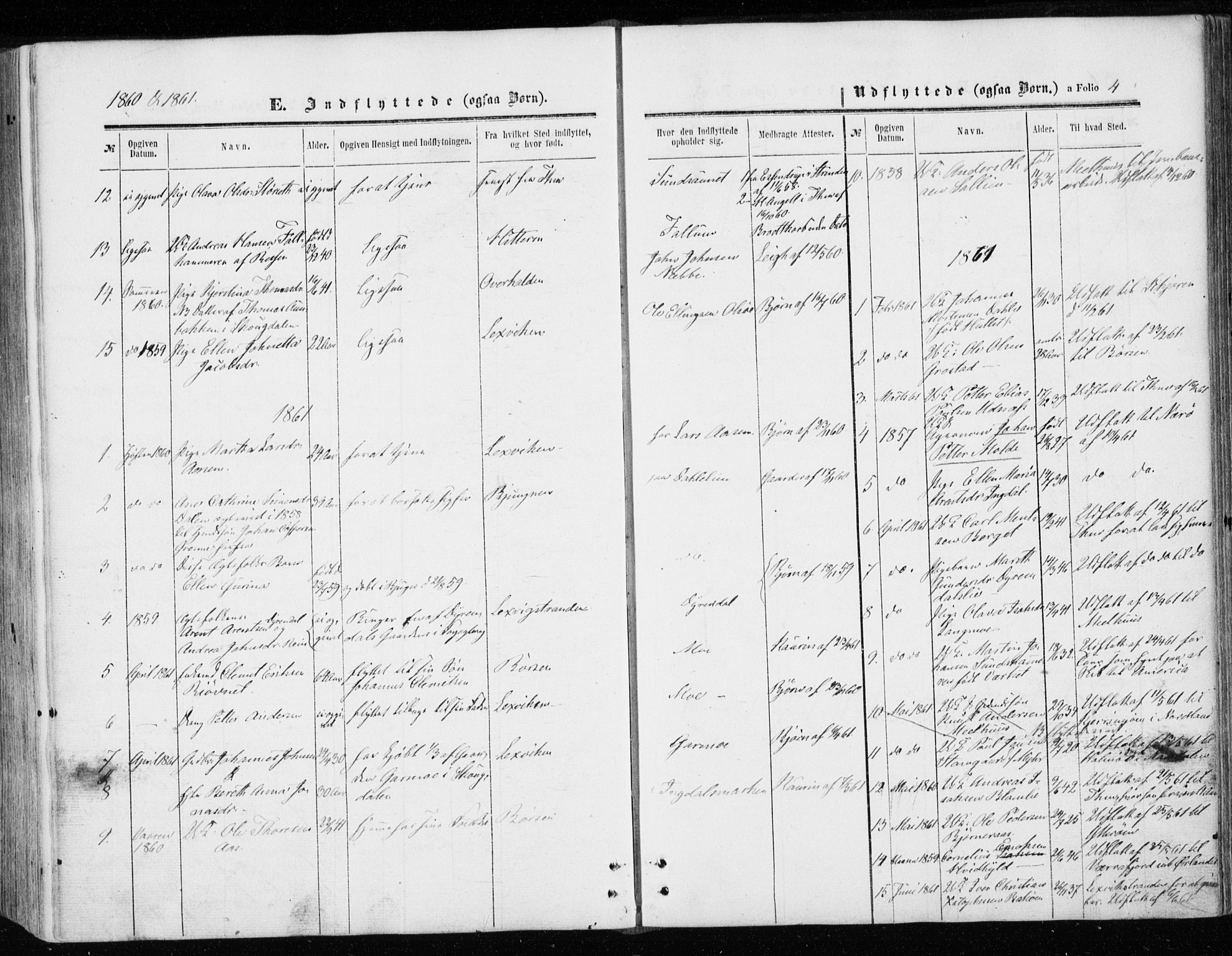 Ministerialprotokoller, klokkerbøker og fødselsregistre - Sør-Trøndelag, SAT/A-1456/646/L0612: Parish register (official) no. 646A10, 1858-1869, p. 4