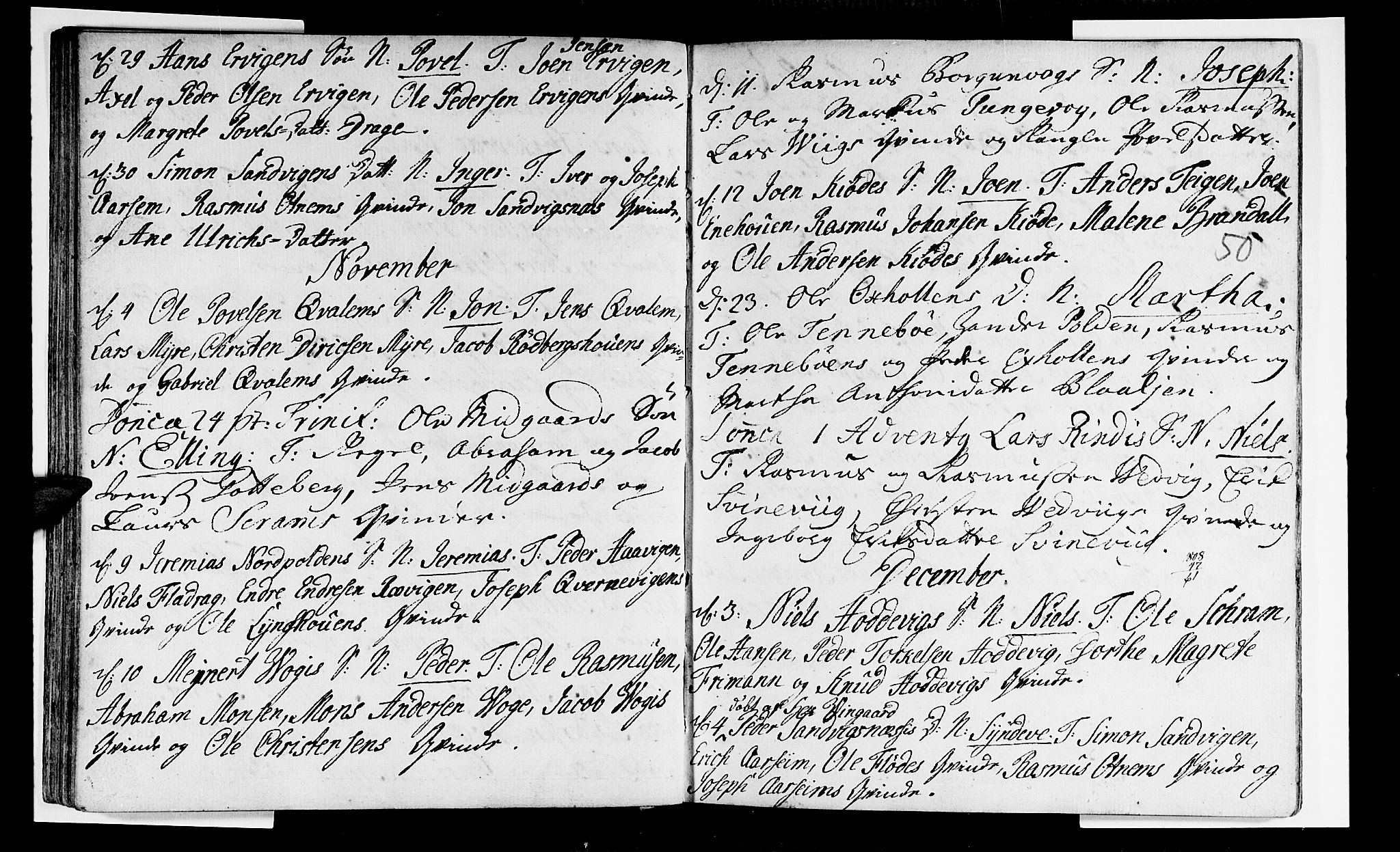 Selje sokneprestembete, AV/SAB-A-99938/H/Ha/Haa/Haaa: Parish register (official) no. A 3, 1731-1743, p. 50