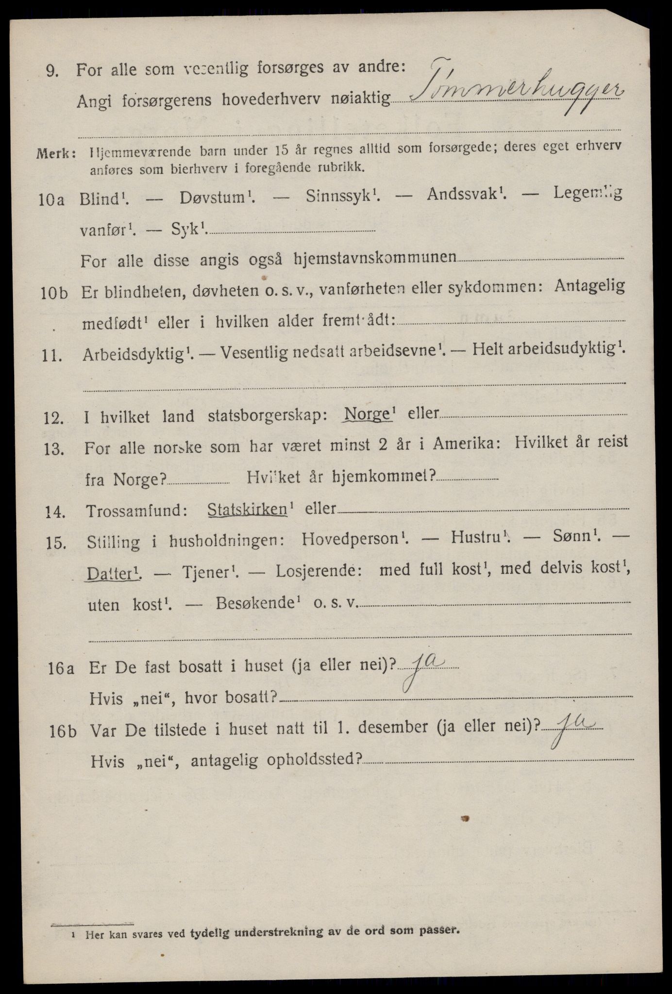 SAKO, 1920 census for Kviteseid, 1920, p. 2632