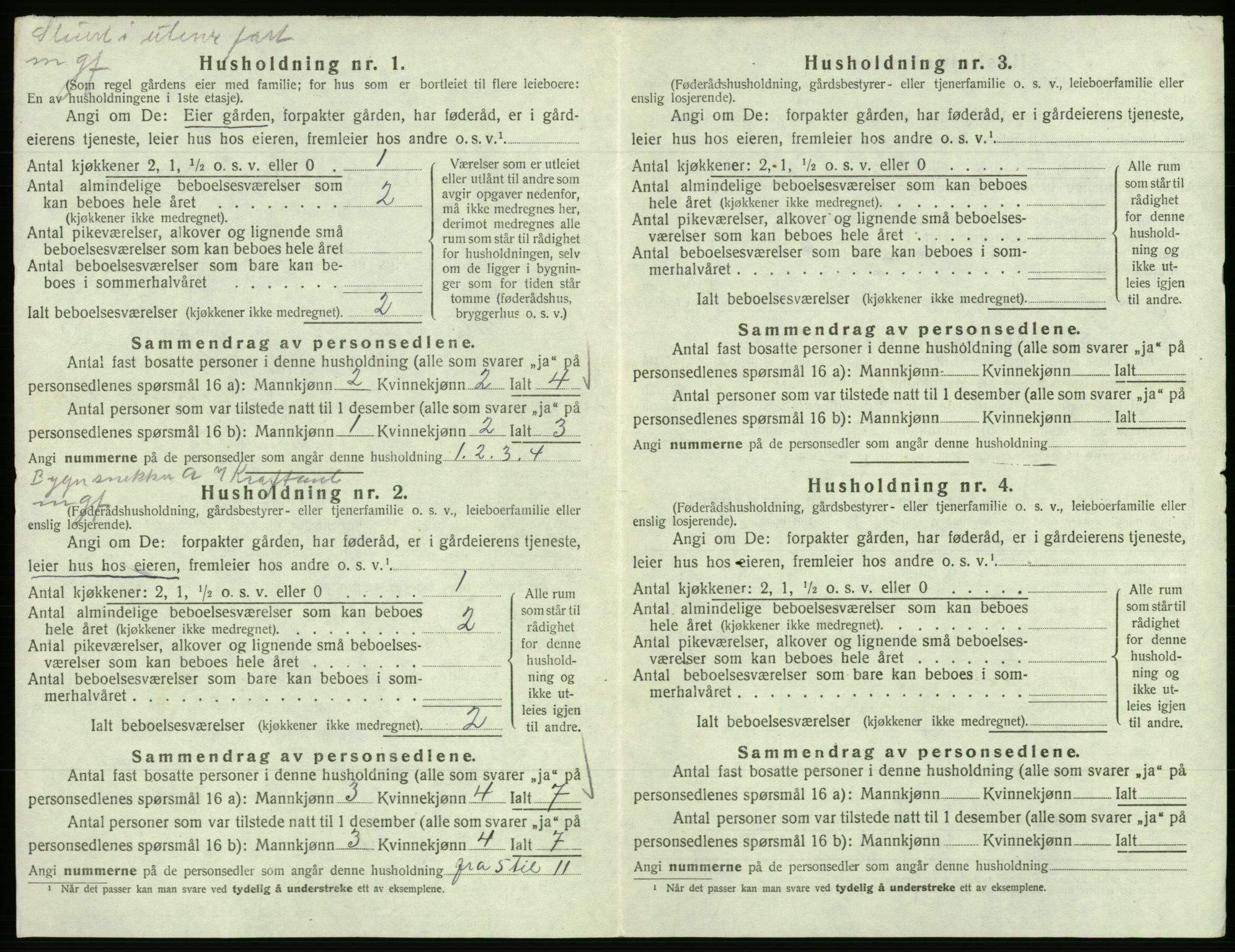 SAB, 1920 census for Samnanger, 1920, p. 394