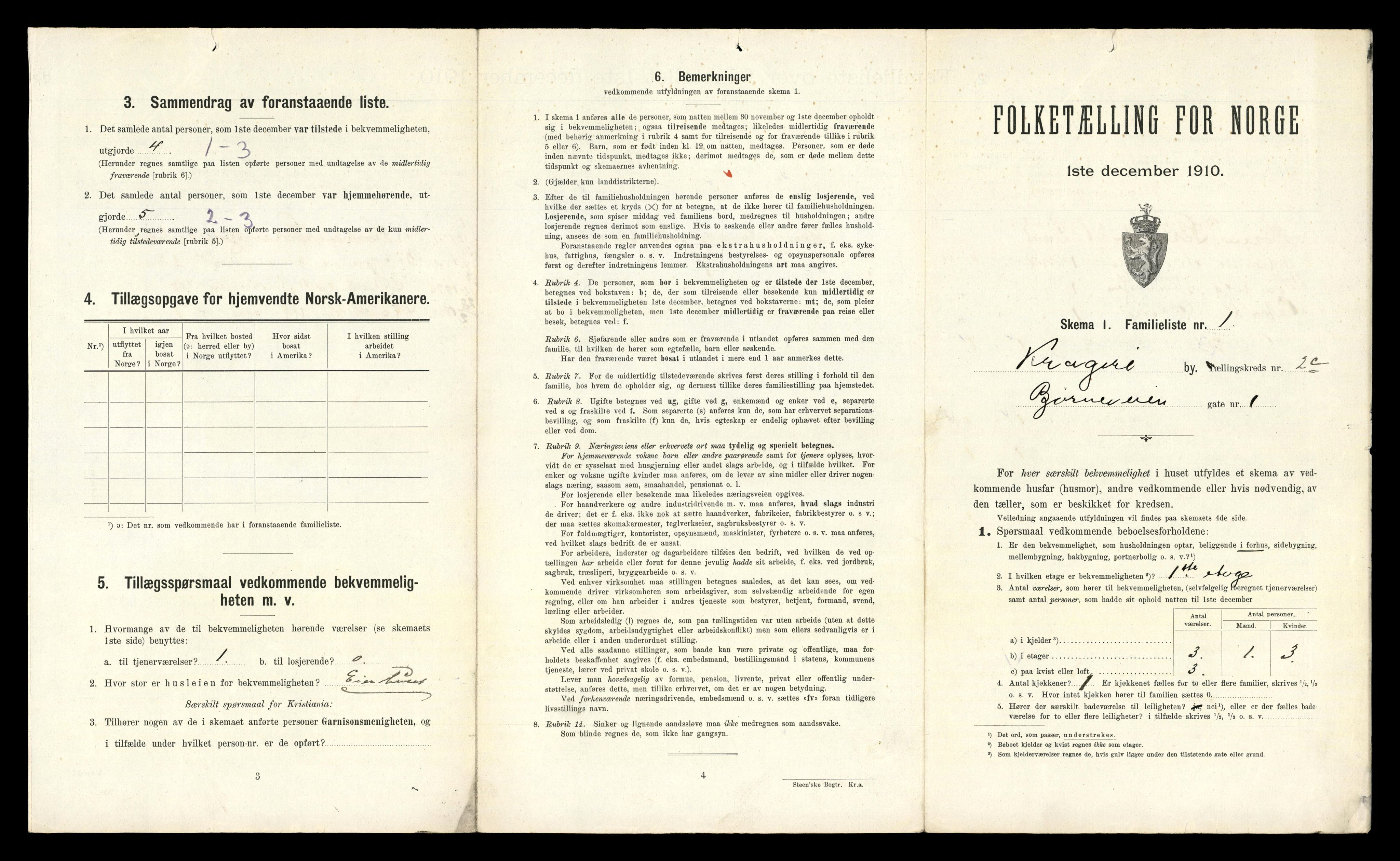 RA, 1910 census for Kragerø, 1910, p. 2500