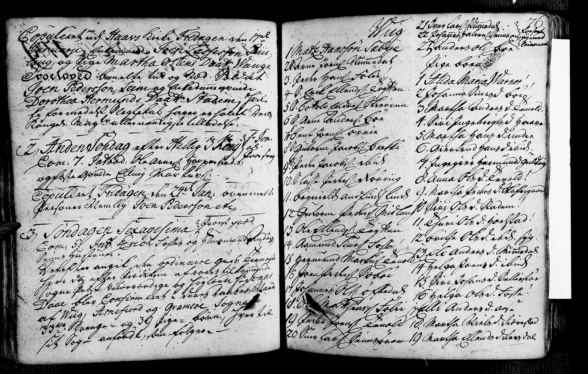 Vik sokneprestembete, AV/SAB-A-81501/H/Haa/Haaa/L0002: Parish register (official) no. A 2 / 1, 1740-1757, p. 76