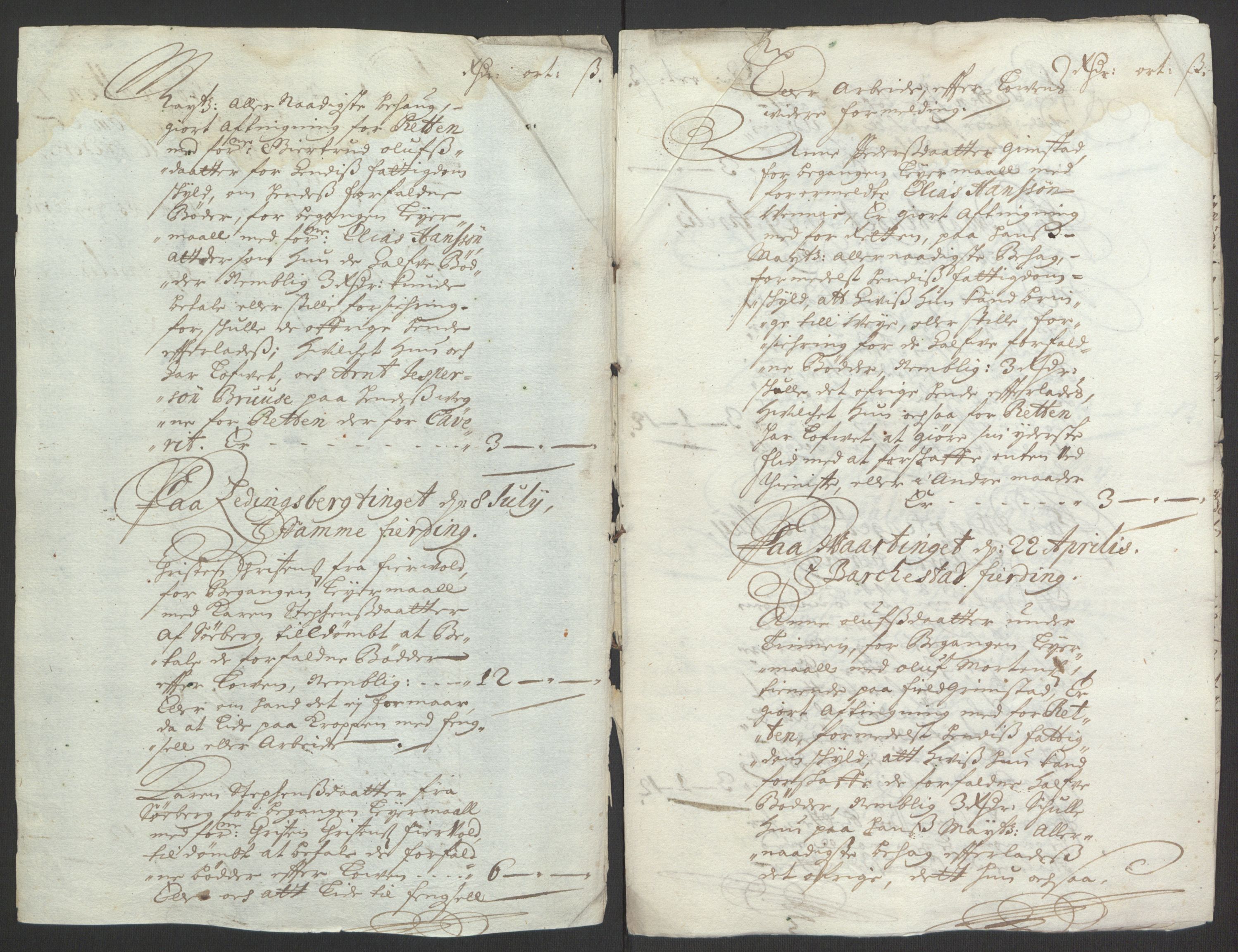 Rentekammeret inntil 1814, Reviderte regnskaper, Fogderegnskap, AV/RA-EA-4092/R67/L4676: Fogderegnskap Vesterålen, Andenes og Lofoten, 1691-1693, p. 343